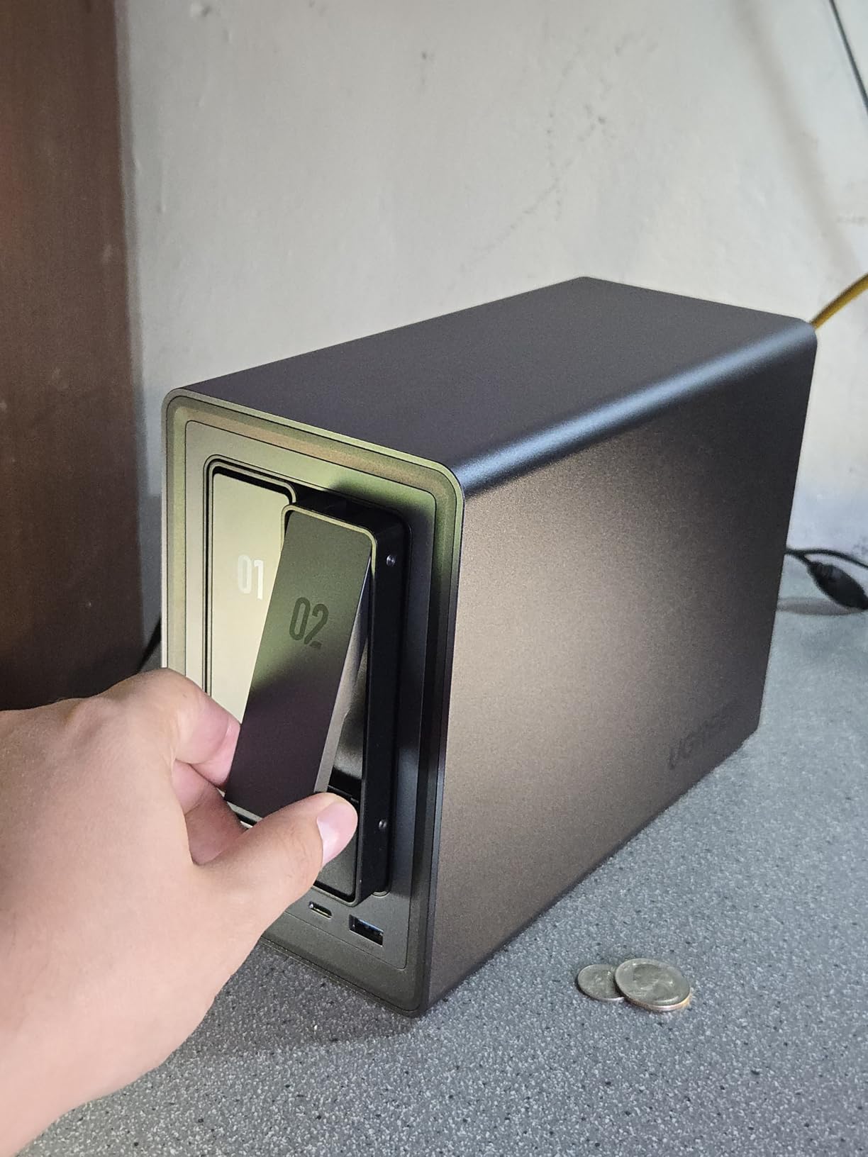 UGREEN NAS DXP2800 2-Bay, Ideal for Advanced Home Users, Remote Workers | Intel N100 Quad-Core CPU, 8GB DDR5 RAM, 2.5GbE, 2X M.2 NVMe Slots, 4K HDMI, Desktop NAS Network Attached Storage (Diskless) customer photo 1