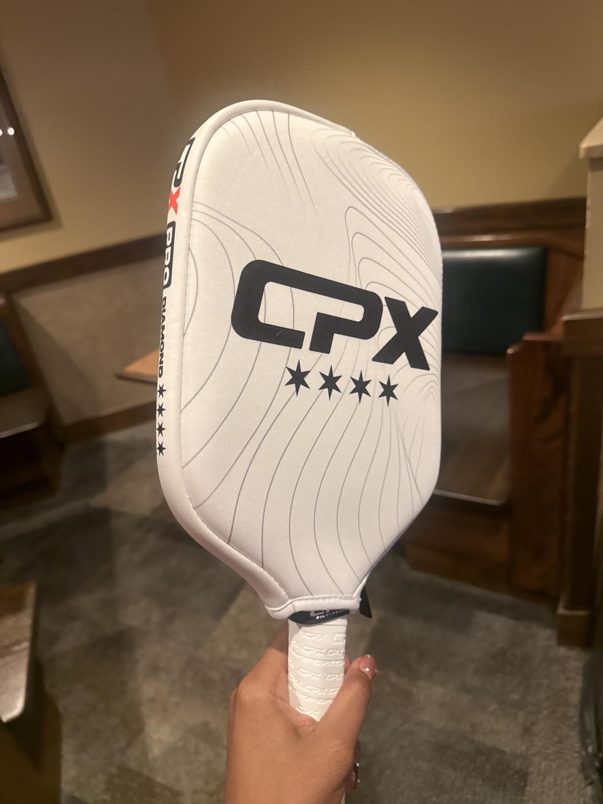 CPX Pro Carbon Fiber Pickleball Paddle - Professional Grade, Matte Finish, Honeycomb Core, Tennis Style Grip - Edgeless Paddle Designed in Chicago, USA customer photo 1