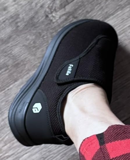 Diabetic Shoes for Women Extra Wide Walking Shoes Slip-On Orthopedic Shoes with Adjustable Strap for Swollen Feet Neuropathy - EasyTop Wings V2 customer photo 1