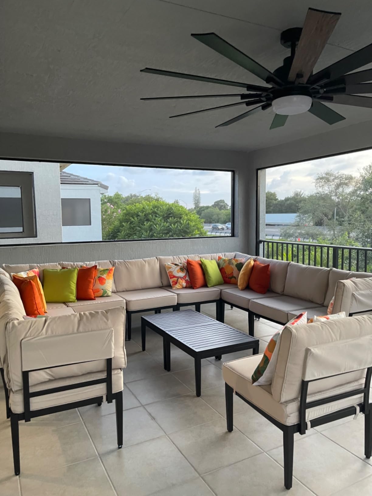 52 Inch Brushed Nickel Ceiling Fan with Light and Remote Control | 6-Speed Quiet Reversible DC Motor, Dimmable 3CCT LED, 3 Timer Settings, 5-Blade Modern Design, Indoor or Covered Outdoor Use customer photo 1