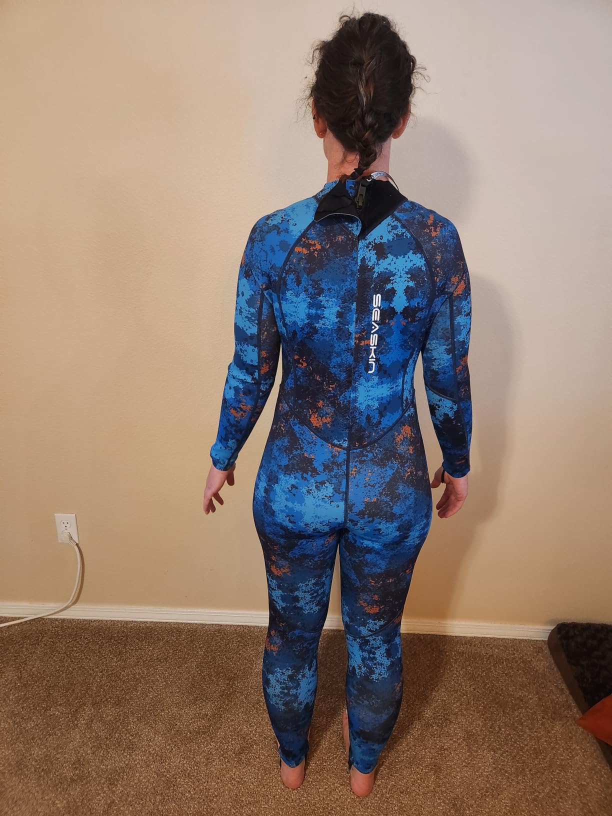 Seaskin Spearfishing Wetsuit for Womens, 1.5mm 3mm Neoprene Diving Suits | Full Body Wet Suits for Water Sports customer photo 1