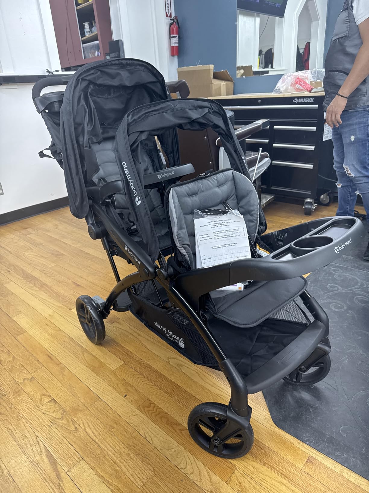 Baby Trend Sit N' Stand Double 2.0 Stroller, Dash Black customer photo 2