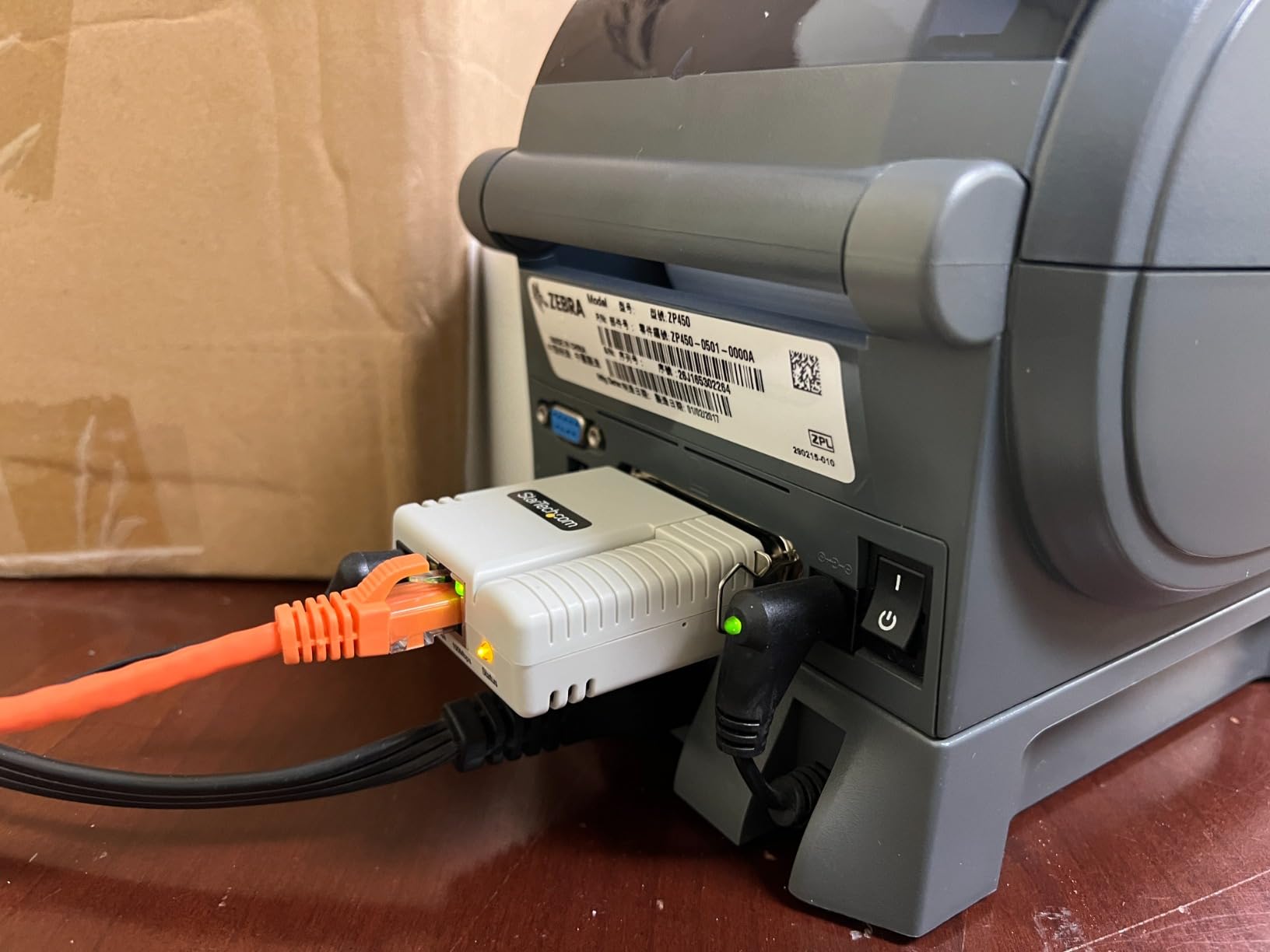 StarTech Parallel Network Print Server, Ethernet 10/100Mbps, TAA (PM1115P3) | WebUI, Centronics Ethernet Printer Server Adapter, HP, Epson, Canon, Lexmark compatible customer photo 1