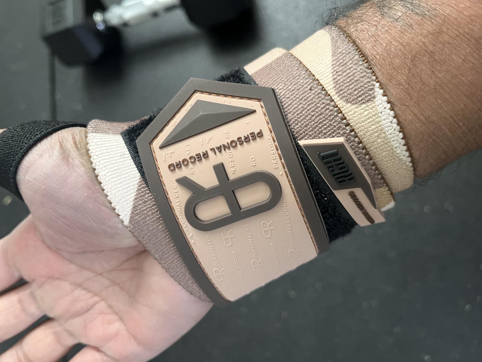 PR Personal Record Heavy Duty Premium Wrist Wraps, More Elasticity, Reinforced Stitching, Extra Wide Strap, Strong Thumb Loop, Larry Wheels Weightlifting Wraps customer photo 1