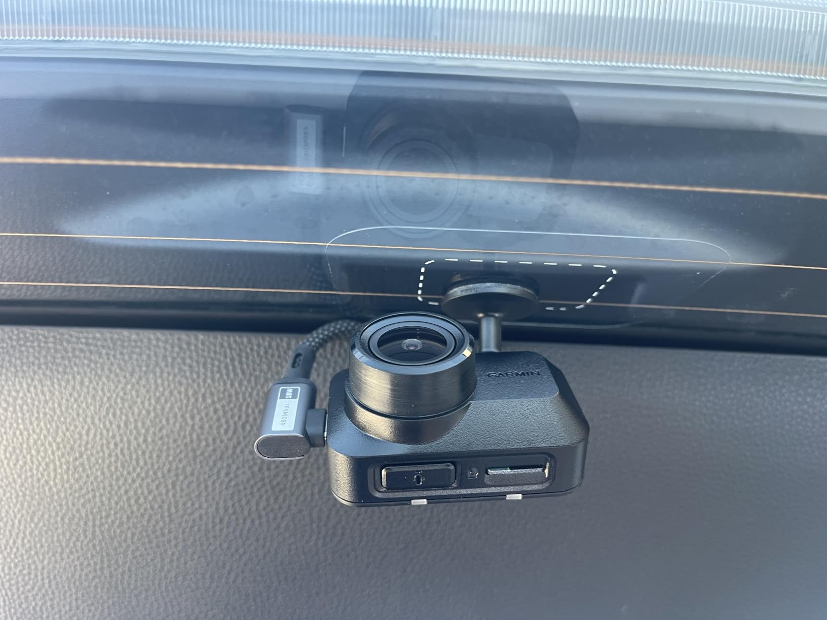 Garmin Dash Cam Mini 3, Ultracompact 1080p HD Dash Cam with a 140-degree Field of View, Built in Clarity Polarizer, Voice Controlled, Automatic Recording customer photo 2