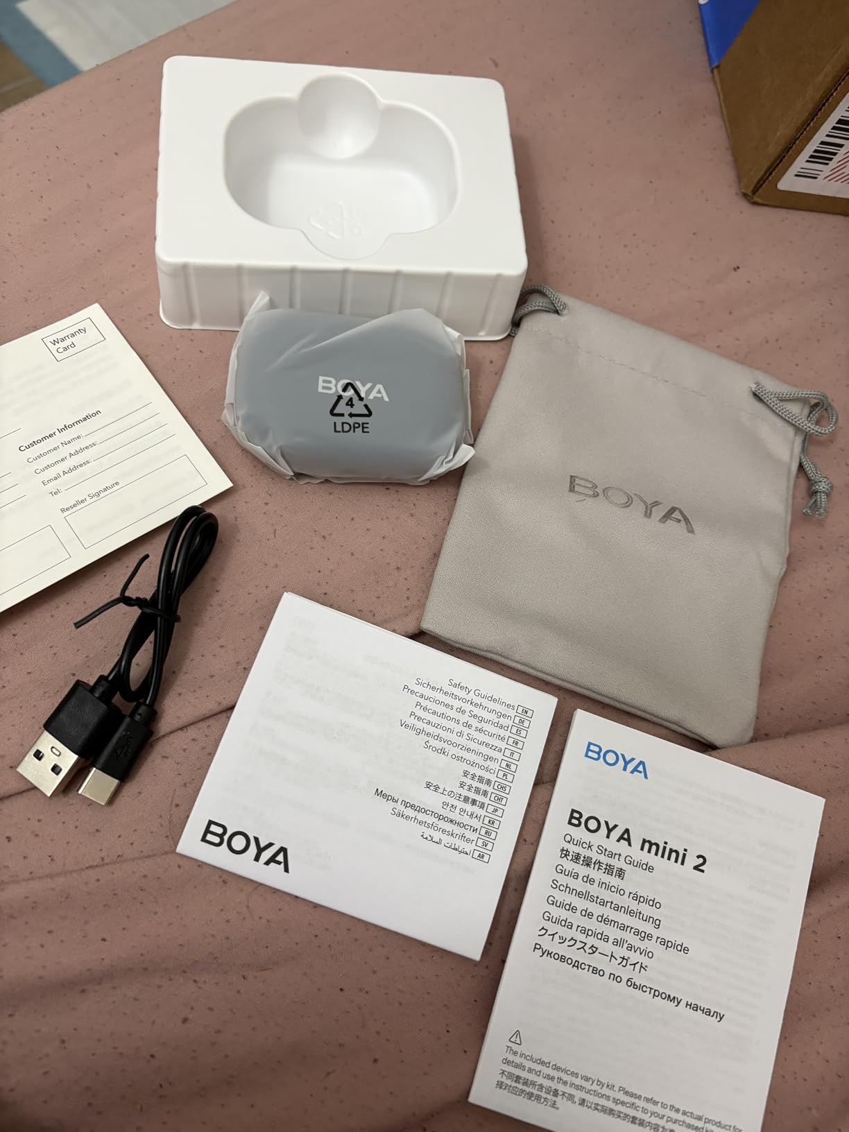 BOYA mini 2 Wireless Lavalier Microphone for iPhone 15/16/17 & Android, AI Noise Cancellation, App Control, 30H Battery Life with Charging Case for Vlogging Interviews and Content Creation customer photo 2