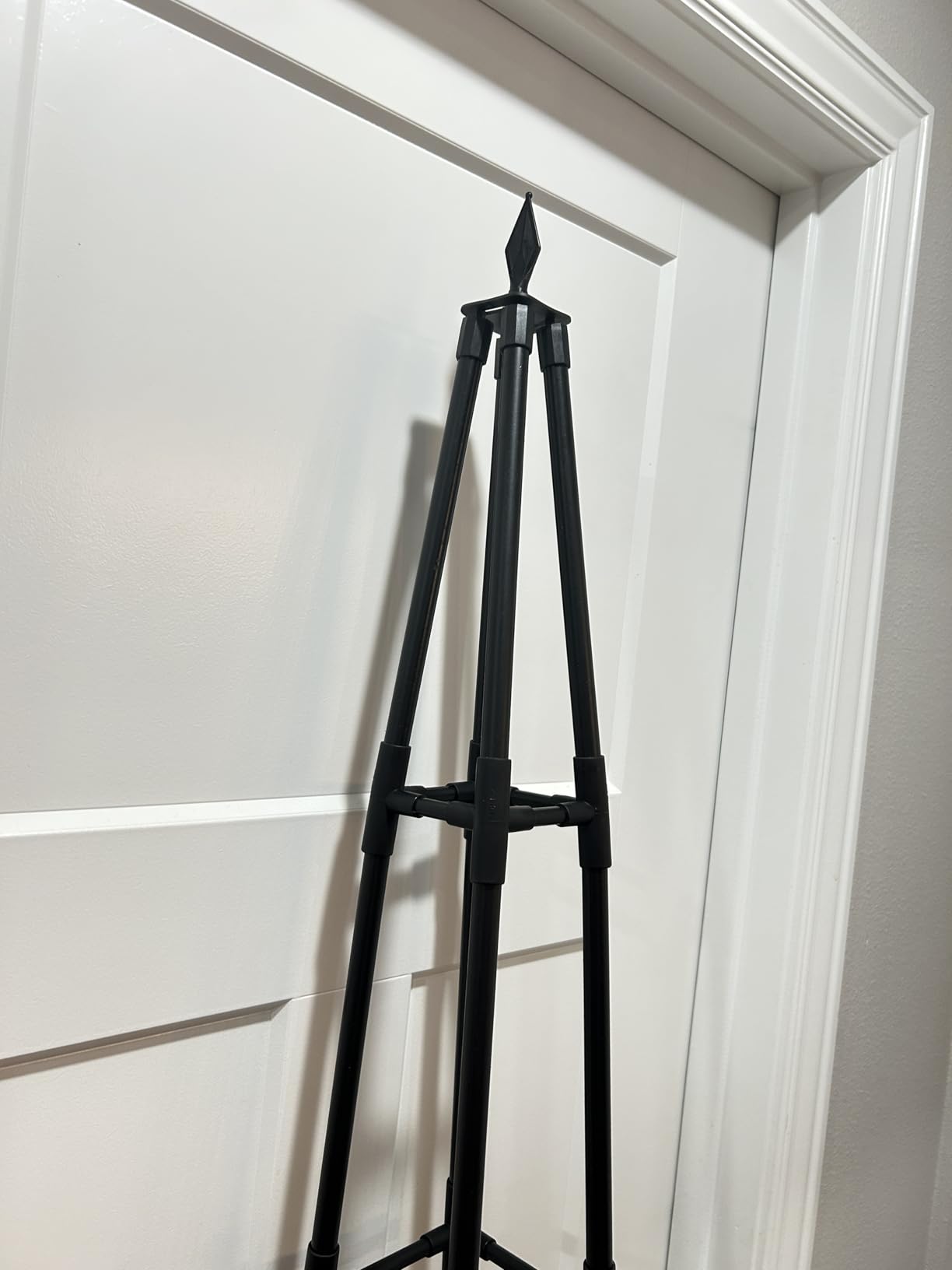 Alisisfores 5.2 FT Obelisk Trellis for Climbing Plants, Black | Garden Trellis, Extra Thickened Plastic-Coated Metal Pipes, Outdoor & Indoor Garden Support, For Potted Plants customer photo 2