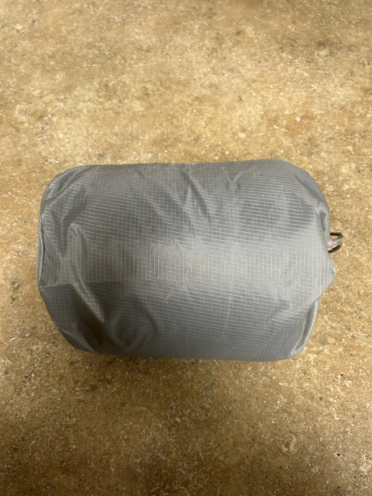 Amazon Basics Camping Pillow, Memory Foam Travel Pillow with Washable Cover customer photo 1