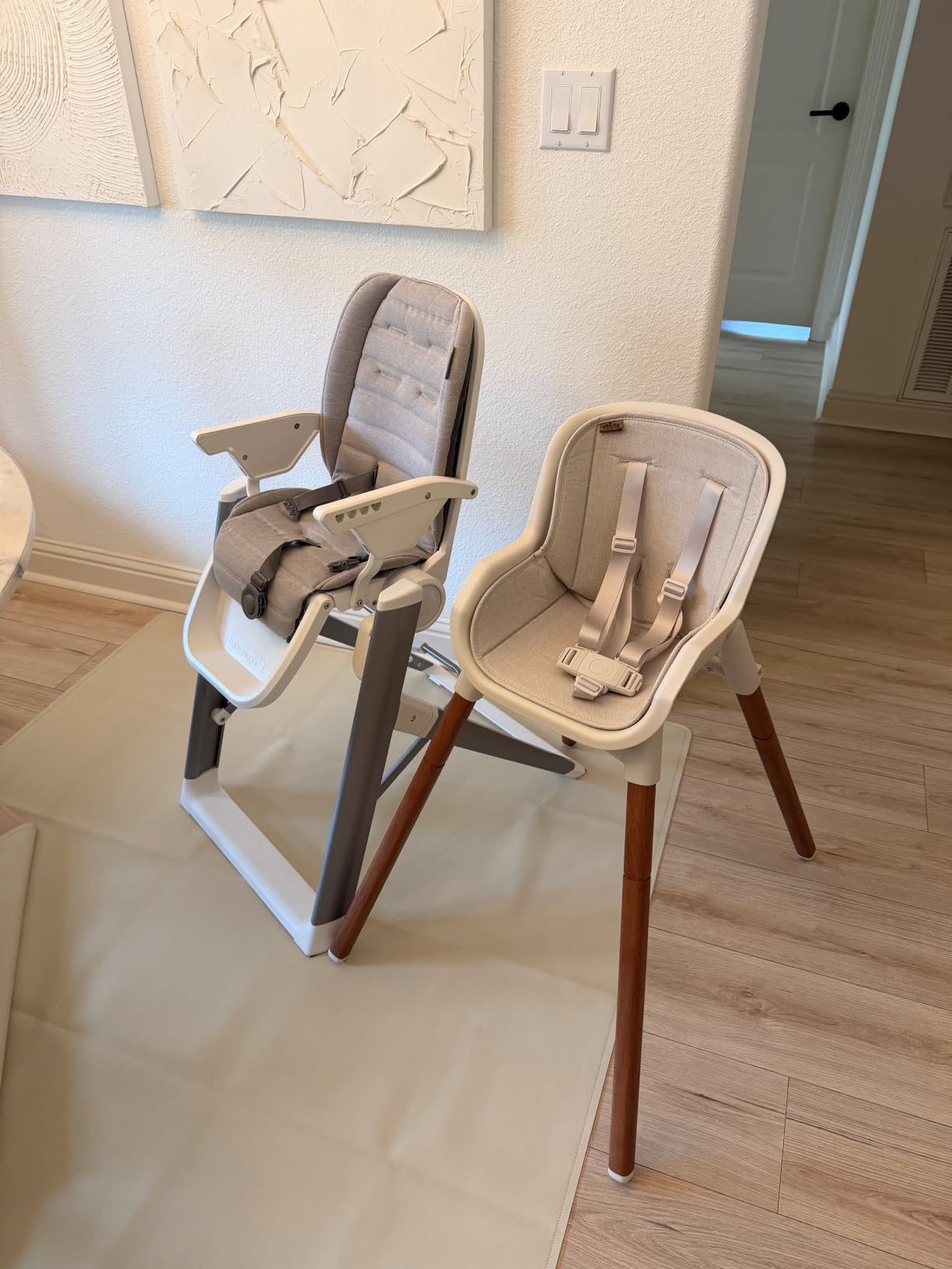 Chicco Zest LE 4-in-1 Folding High Chair for Babies and Toddlers | Crema/white, toddler chair and baby chair use, wipeable seat pad, BPA-free tray, 5-point harness, up to 60 lbs, compact fold customer photo 2