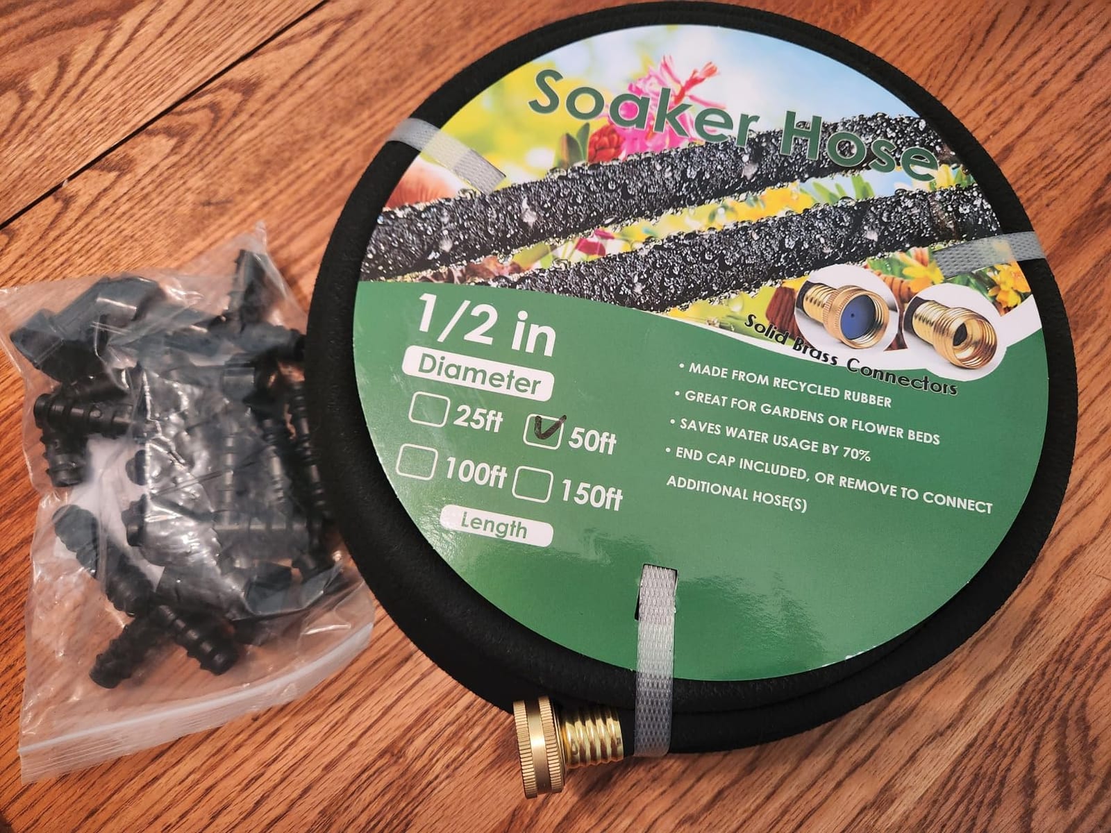 MAMIZO Soaker Hose Kit 100 ft 1/2