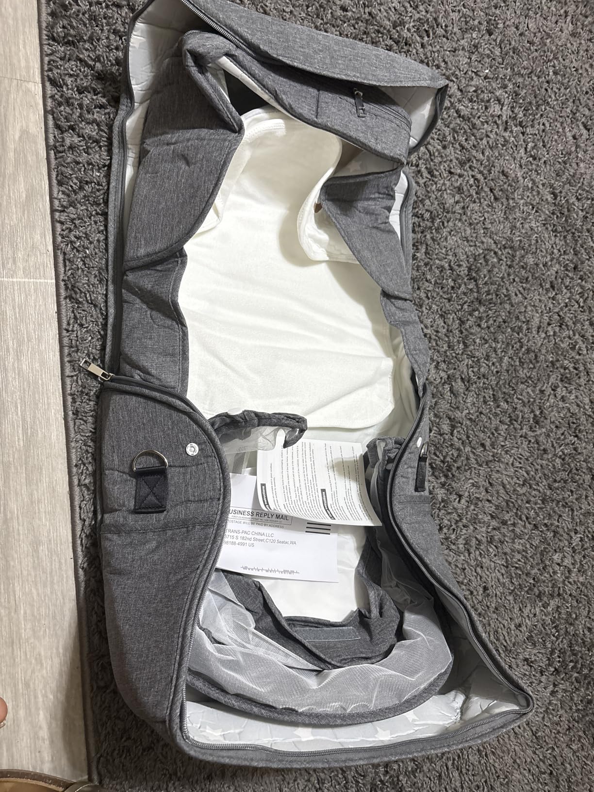 Portable Bassinet for Baby Travel & Home - Lightweight Foldable Bedside Sleeper with Breathable Mesh, Carry Bag & Storage Pocket, Compact Bassinets for Newborn Infant, Safe Cosleeping Design customer photo 1