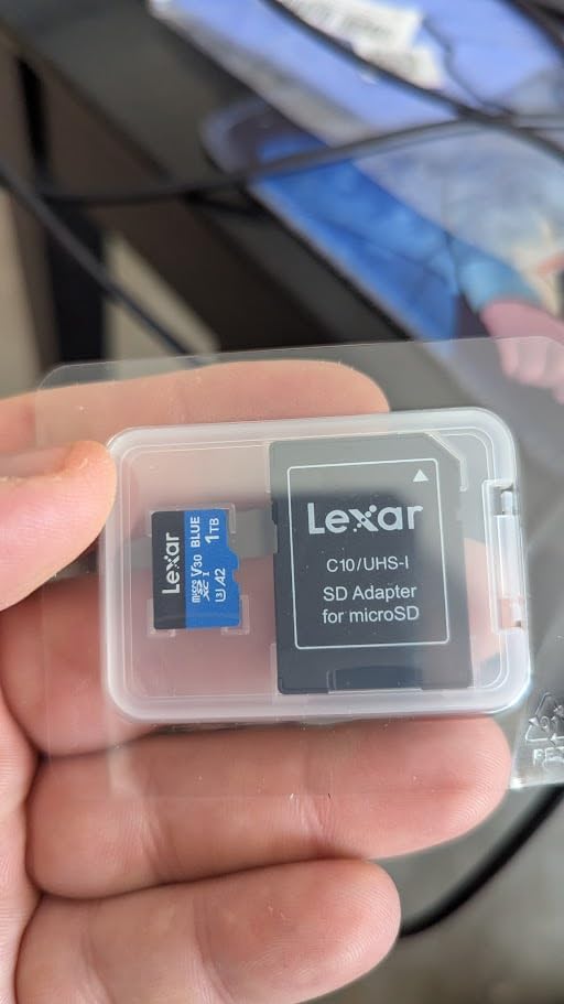 Lexar 256GB Blue Micro SD Card Up to 160MB/s, microSDXC UHS-I Memory Card with SD Adapter, C10, U3, A2, V30, Full HD, 4K UHD, High Speed TF Card with SD Adapter customer photo 1