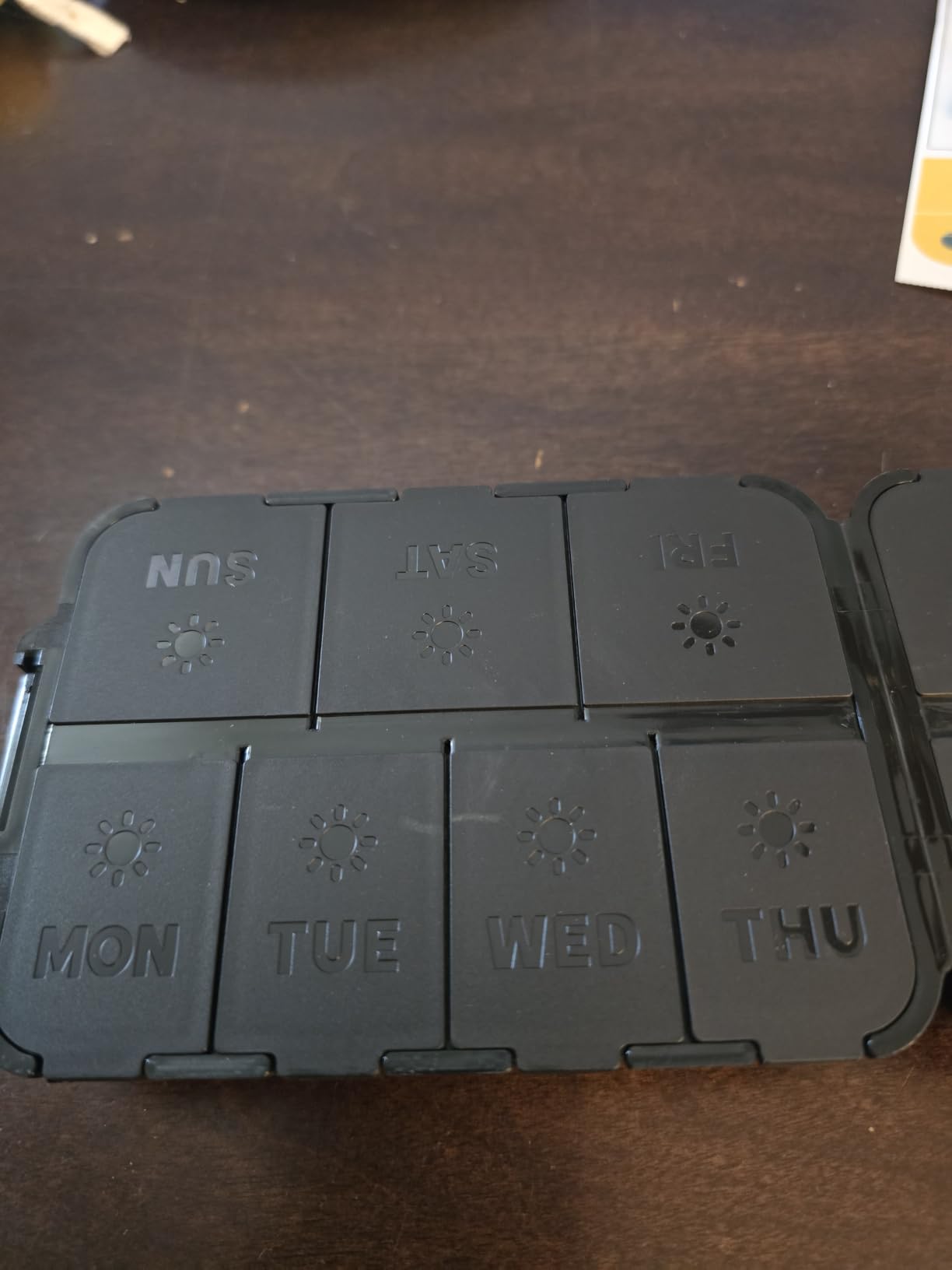 Compact & Foldable Weekly Pill Organizer 2 Time a Day, 7-Day AM PM Pill Box | Large Capacity, Dual Protection, Etched Labels- Week Daily Travel Vitamin Case Holder customer photo 2