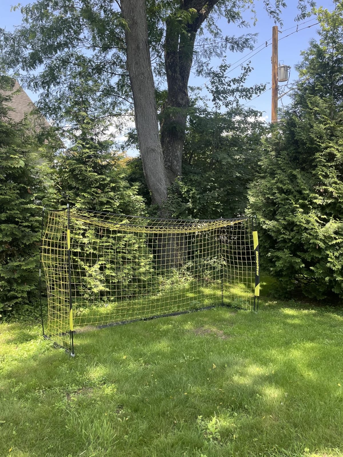 MangoStar Soccer Goal, 12X6 FT Soccer Goal for Backyard Portable Net Collapsible Metal Base, Quick Set Up Soccer Net for Indoor Outdoor Practice Training with Carry Bag customer photo 1