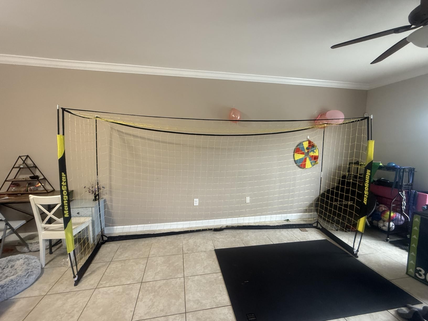 MangoStar Soccer Goal, 12X6 FT Soccer Goal for Backyard Portable Net Collapsible Metal Base, Quick Set Up Soccer Net for Indoor Outdoor Practice Training with Carry Bag customer photo 2