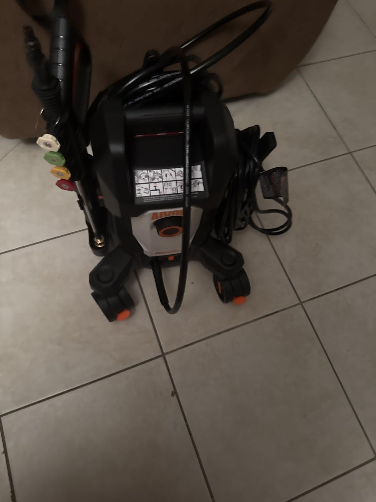 AIVOLT 4800PSI Electric Pressure Washer, Portable Power Washer with Anti-Tipping 4-Wheel Design, 36FT Cable & 25FT Hose, 4 Nozzles, Soap Tank for Cars, Driveways, Fences, Patios & Home customer photo 1