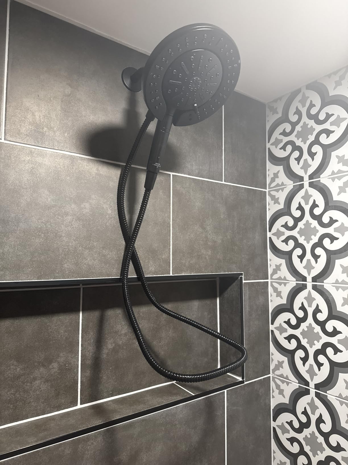 Delta 6-Setting In2ition 2-in-1 Dual Shower Head with Handheld High Pressure ProClean Spray, Brushed Nickel Detachable Shower Head with Hose, 1.75 GPM Flow Rate, Satin Nickel 75655SN customer photo 2