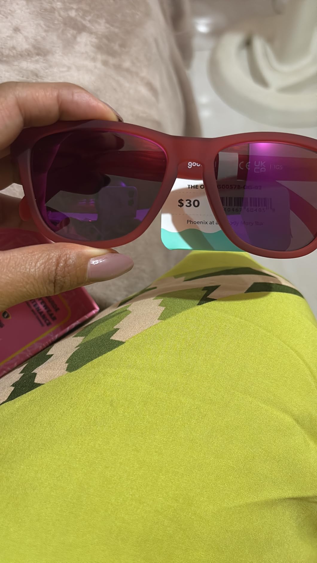 goodr OG Polarized Sunglasses Women & Men | Medium Fit, UV400, Non-Reflective/Mirrored Lenses, No Slip, Multi Colors customer photo 1