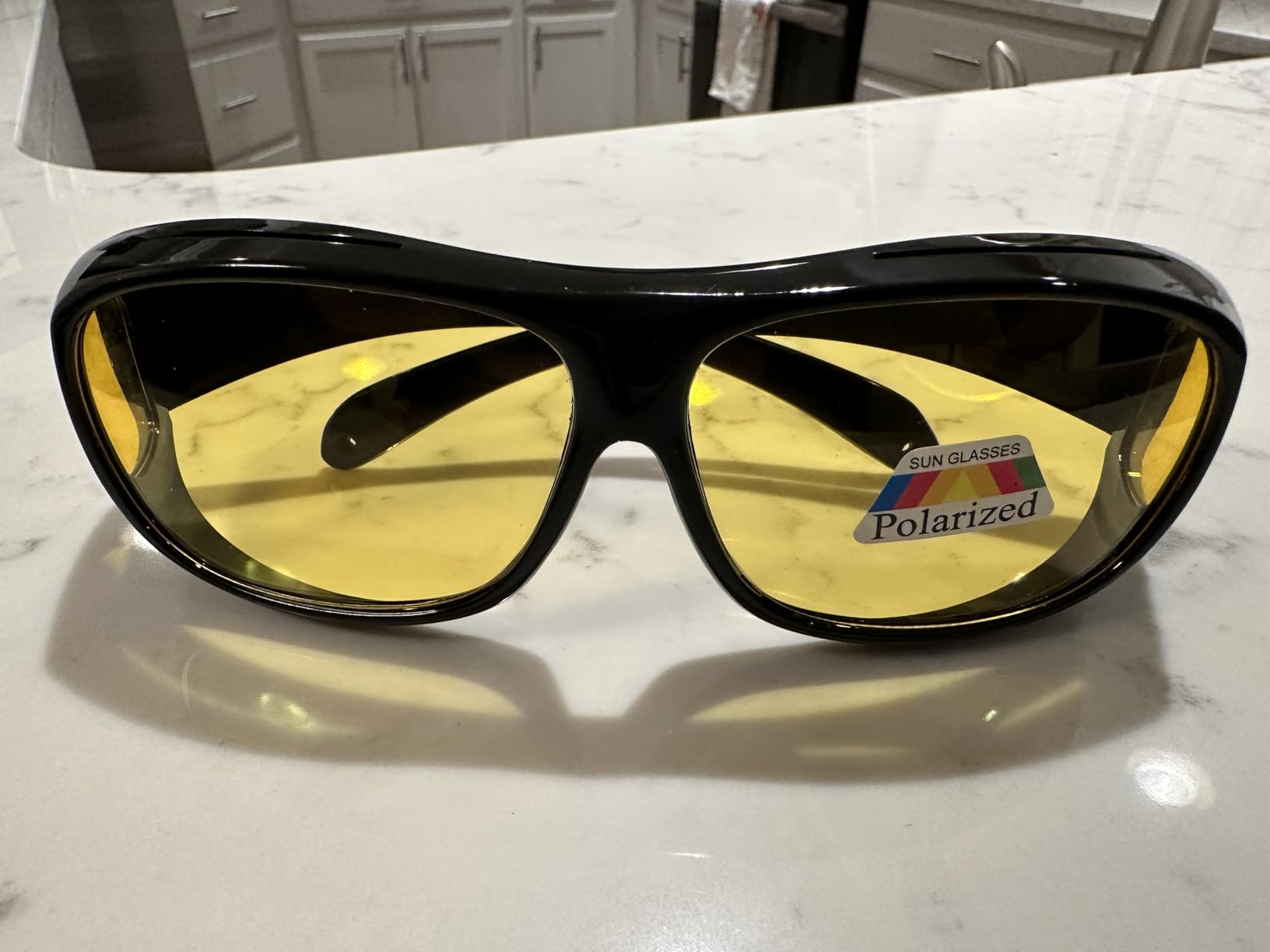 Polarized Night Driving Glasses, Fit Over Glasses for Men & Women customer photo 2