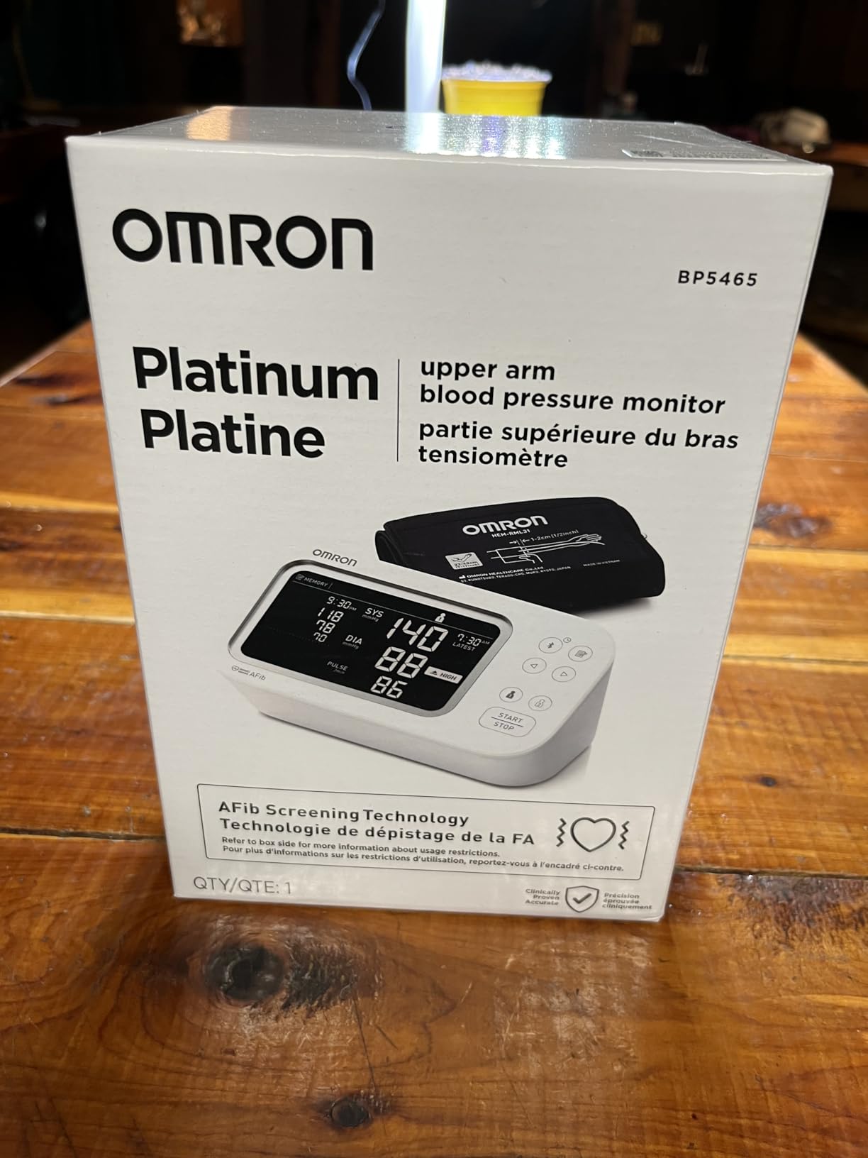 OMRON Platinum Blood Pressure Monitor & Upper Arm Blood Pressure Cuff | For Home Use - Clinically Validated - AFib Detection - Connect App customer photo 2