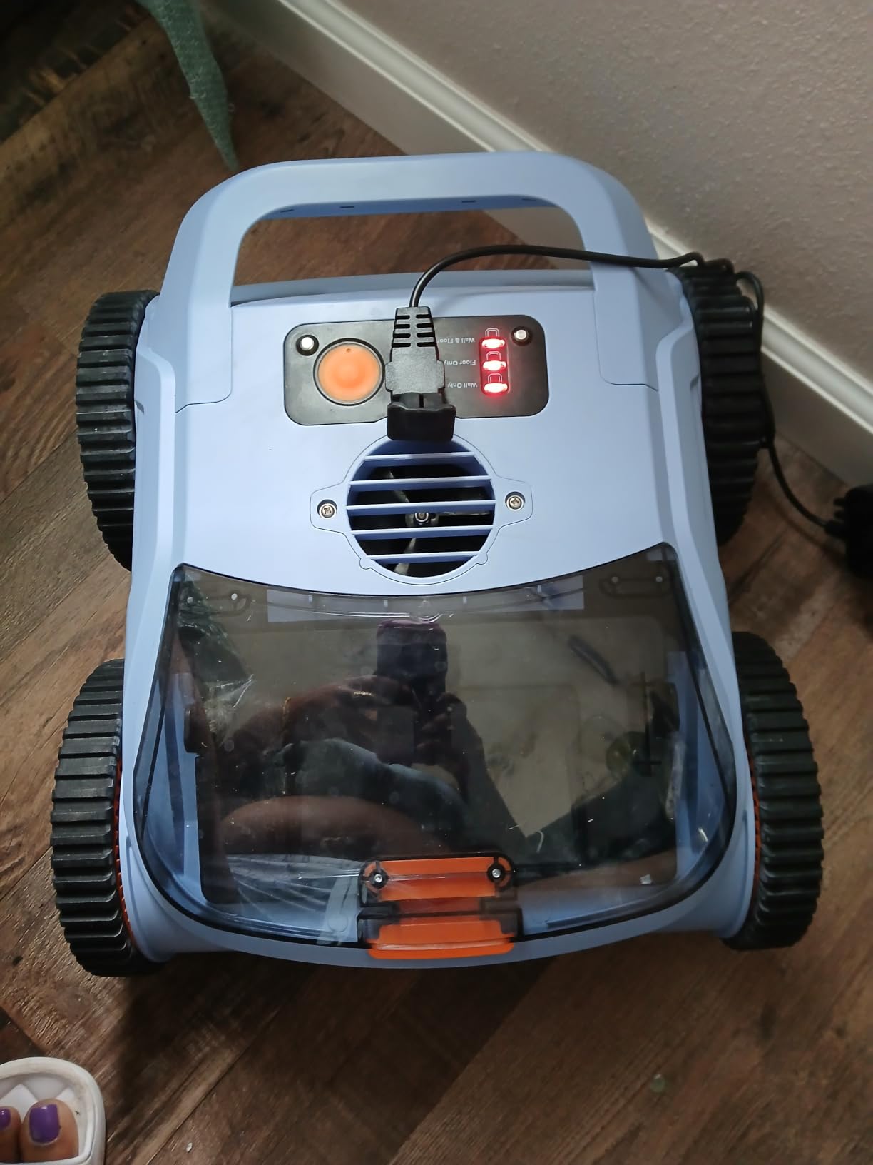 Robotic Pool Vacuum, Pool Cleaner for Inground Pools, Smart Navigation, Floor/Wall/Waterline Cleaning, 150 Mins Runtime for Pool Up to 2000 Sq.ft customer photo 2