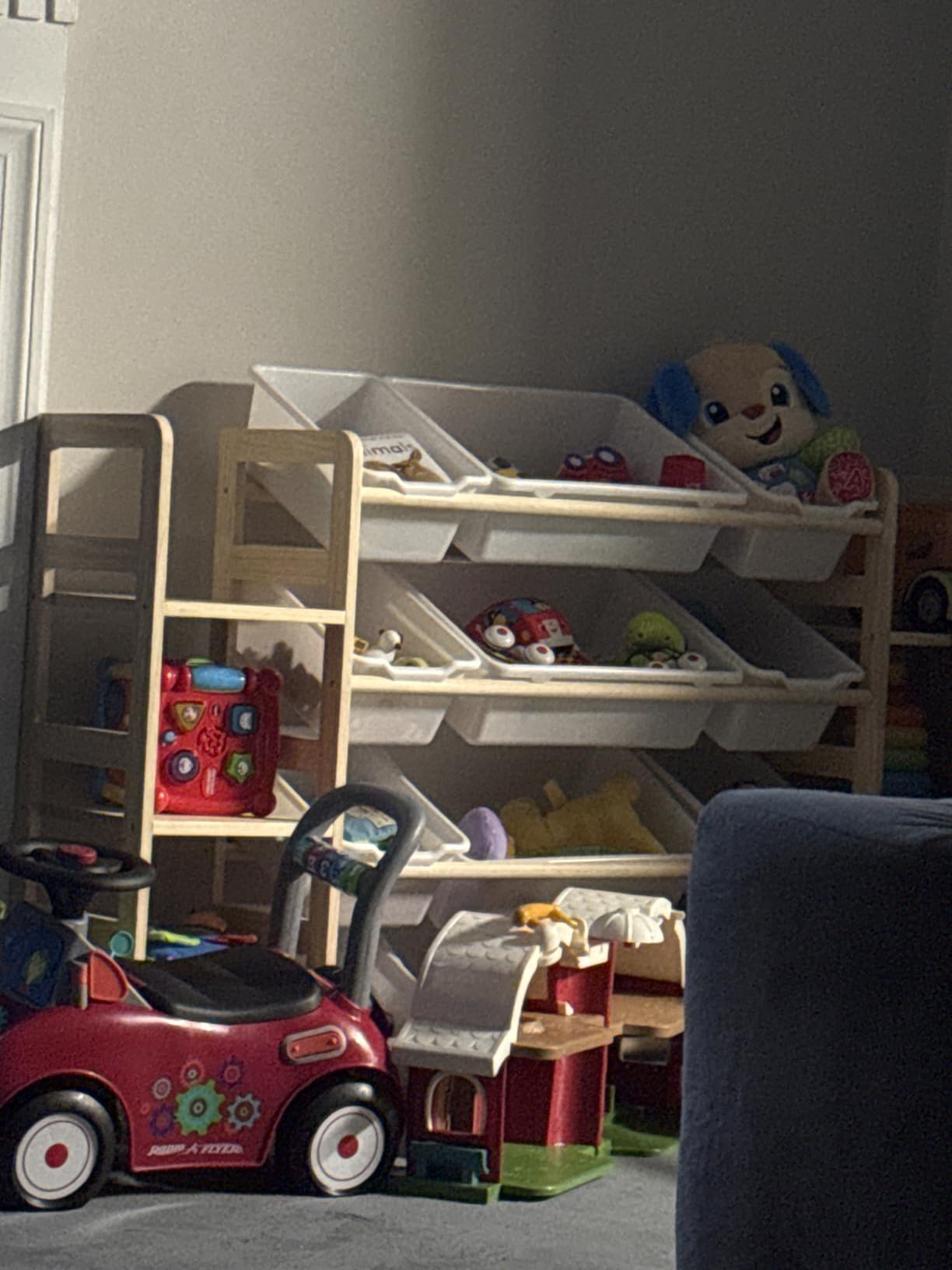 SpaceAid Toy Storage Organizer with 6 Shelves and 12 Bins, Kids Bin Shelf for Playroom Organization customer photo 2
