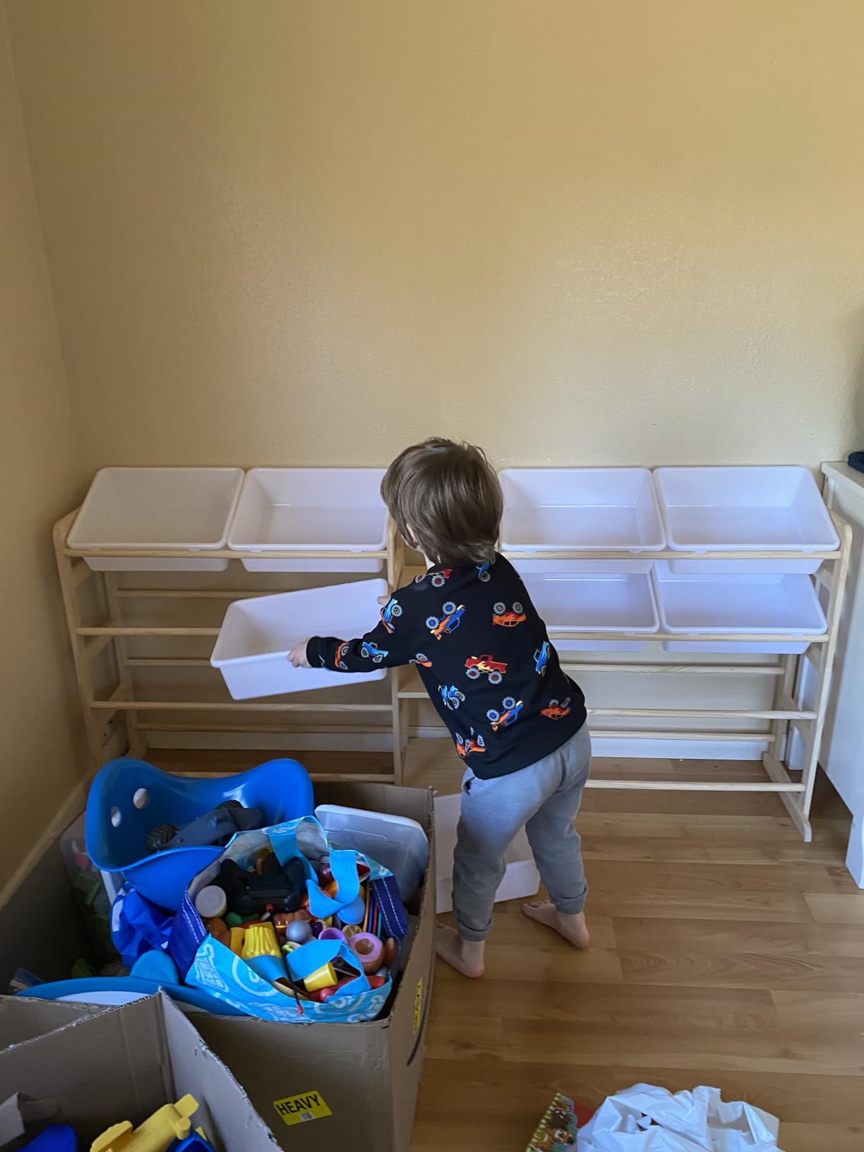 SpaceAid Large Toy Storage Organizer with 24 Bins and 3 Shelves, Kids Bin Shelf for Playroom customer photo 1