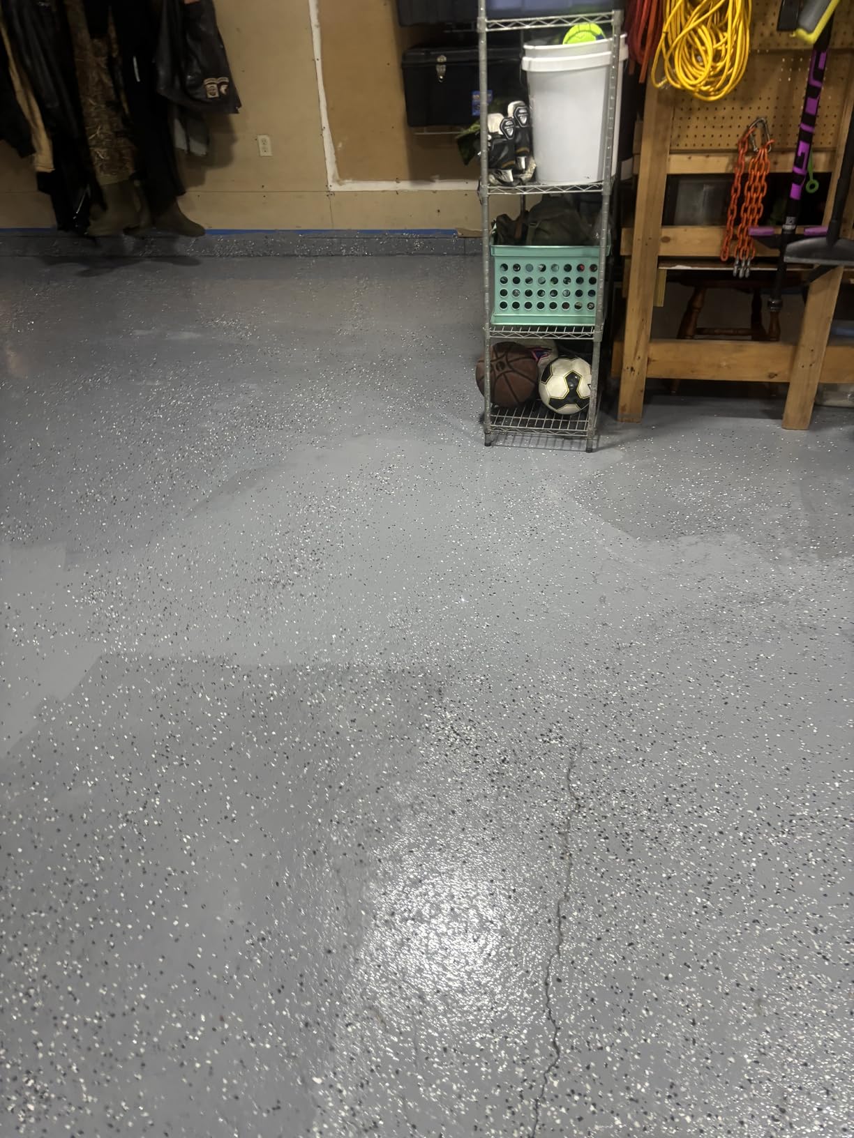 Gorilla Epoxy Garage Floor Coating (12 pc) Kit, 2.5-Car, Concrete Flooring, 100% Solids, Superior Adhesion, Incredibly Durable High Gloss Gray Finish, 550 sq. ft. Coverage customer photo 2