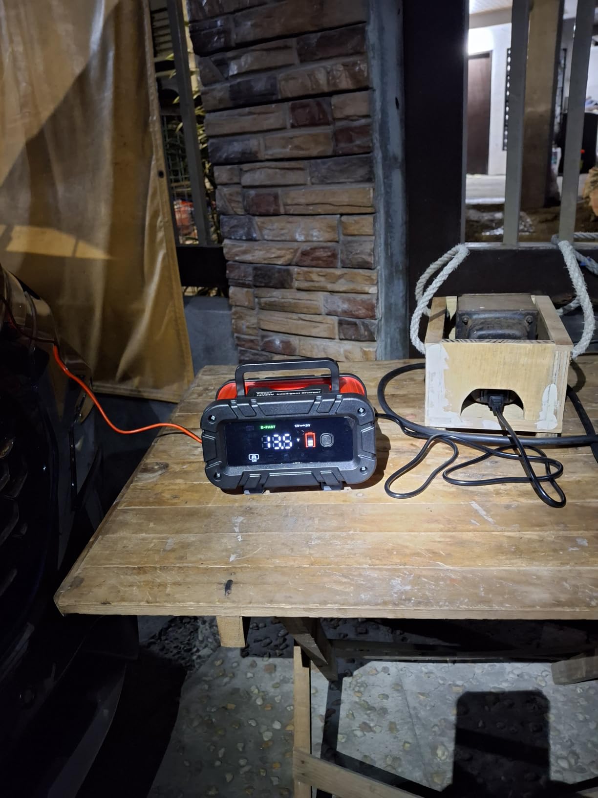 Battery Charger 0-20A 12/24V Lifepo4 Lead Acid Automatic Smart Car Battery Charger, Trickle & Pulse Repair, Automobile Battery Maintainer for Car Truck Motorcycle Lawn Mower Boat customer photo 2