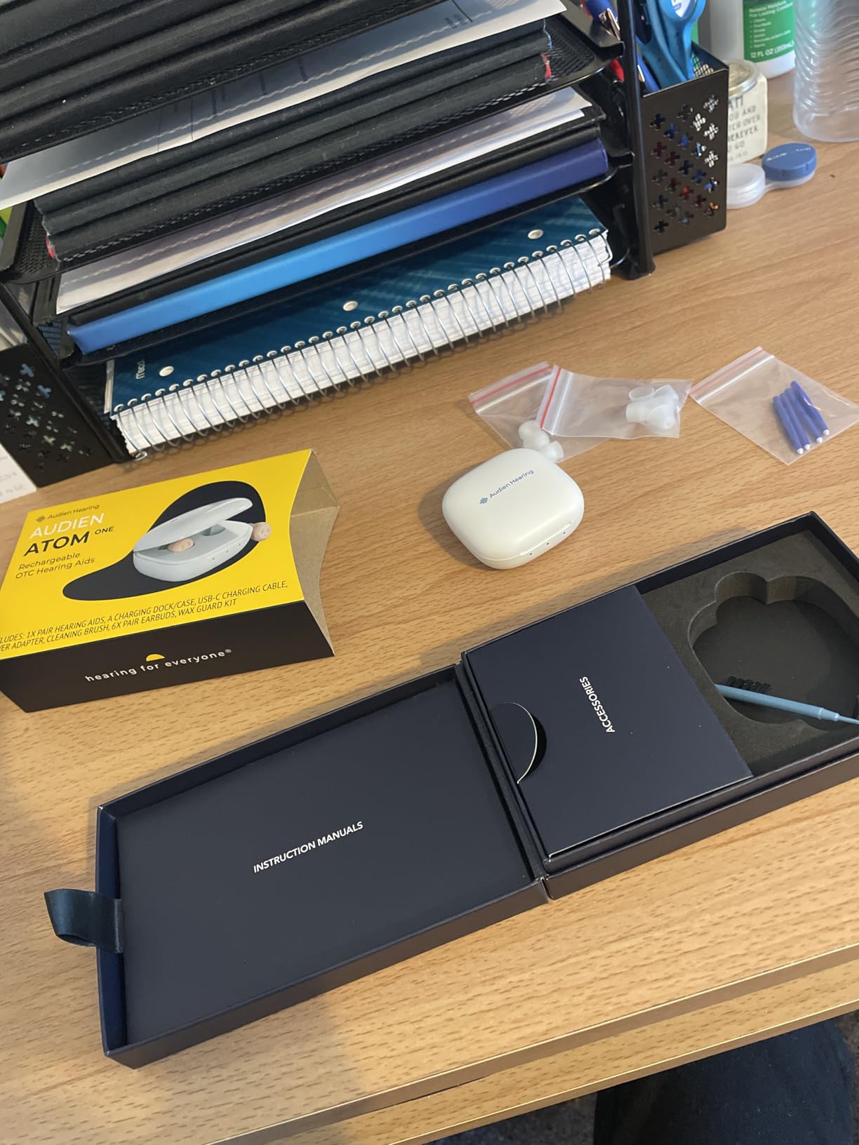 Audien Atom One OTC Hearing Aids | Wireless, Rechargeable, Comfortable, Clear Sound, Small Discreet Design customer photo 1