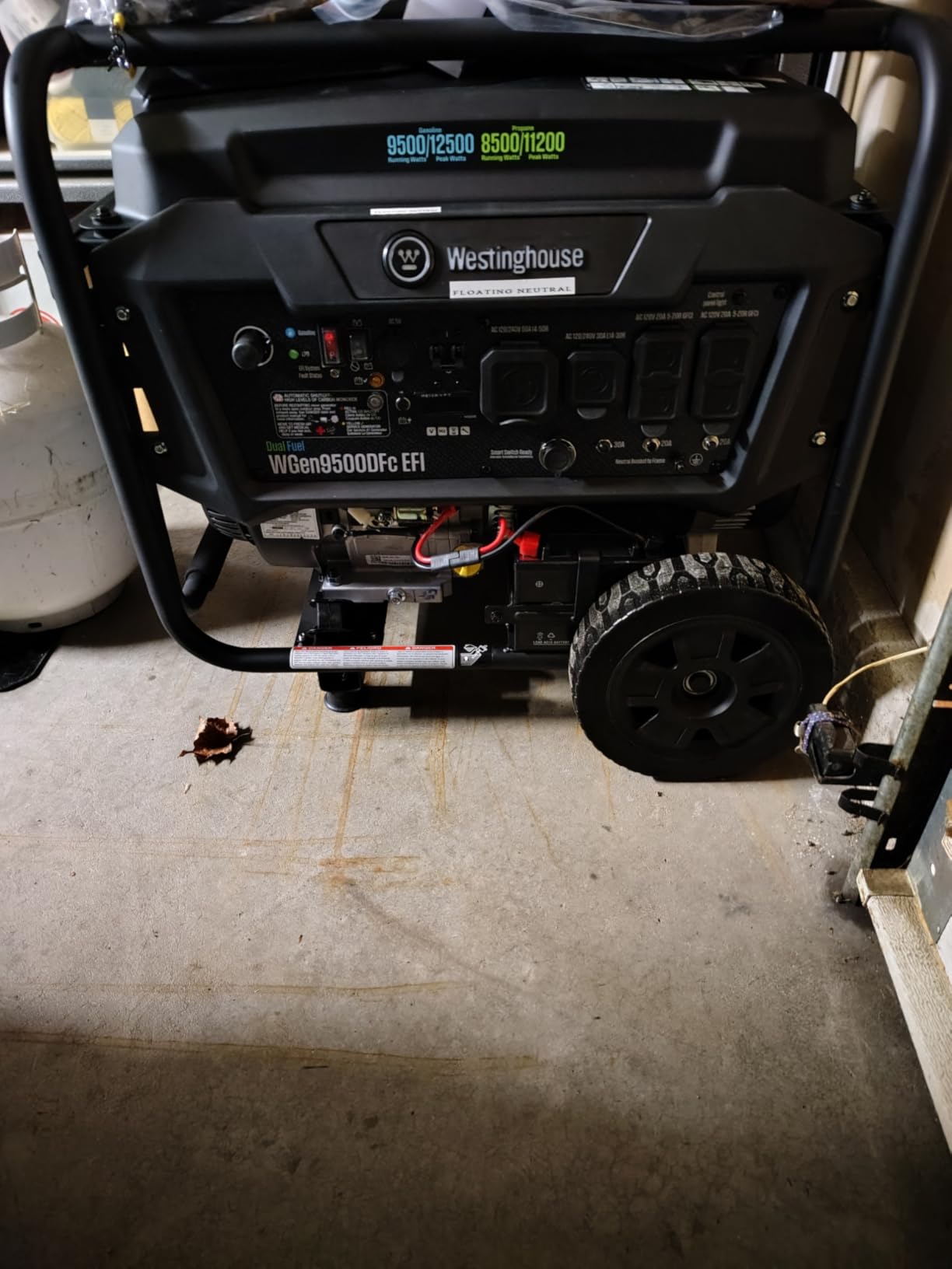 Westinghouse 12500 Peak Watt EFI Dual Fuel Home Backup Portable Generator, Remote Electric Start, Transfer Switch Ready, Gas and Propane Powered, CO Sensor, CARB Compliant customer photo 1