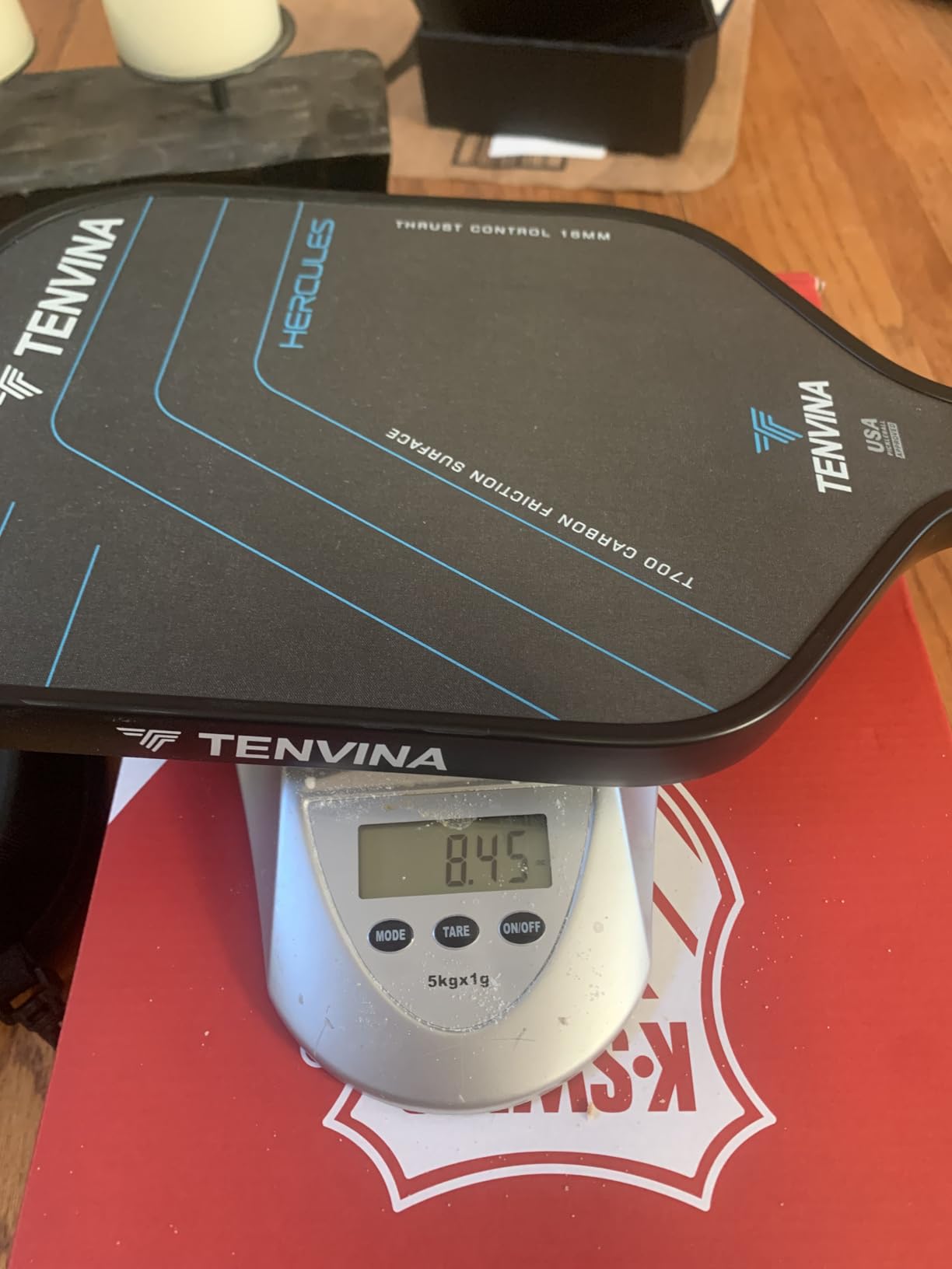 TENVINA Pickleball Paddles, Multi-Layer T700SC Textured Carbon Fiber Pickleball Paddle, Pickle Ball Paddle with Strong Spin & Power Surface, 4-Types of Shapes and Thicknesses, USAPA Approved customer photo 1