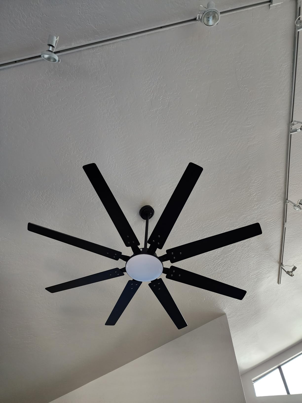 Amico 72 Inch Ceiling Fans with Lights and Remote, Black Large Ceiling Fan | Reversible DC Motor, 6 Speeds, Timer, Dimmable 3CCT LED, Quiet Indoor/Outdoor for Living Room, Patio customer photo 1