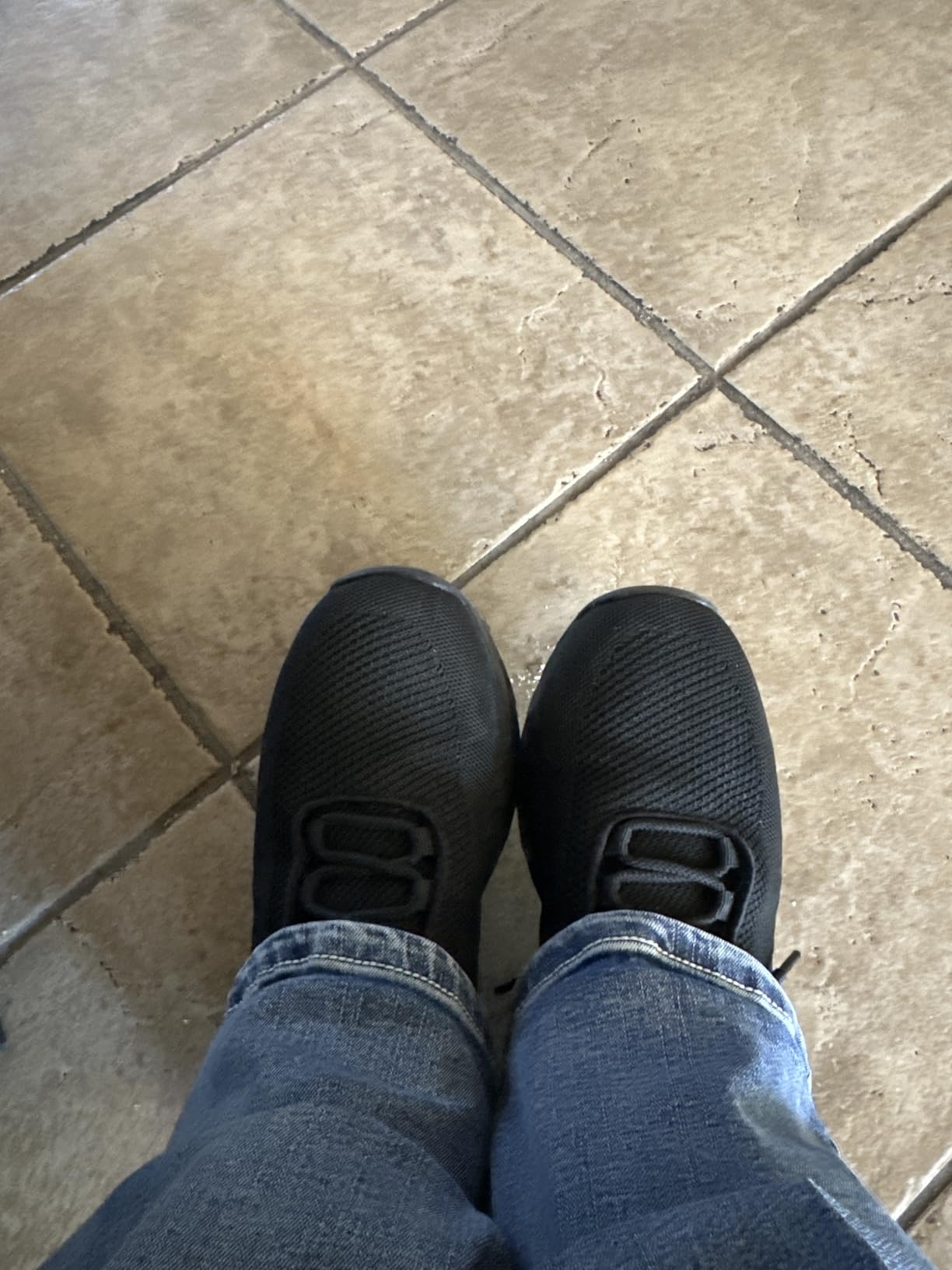 SHULOOK Non Slip Work Boots for Men Restaurant Kitchen Food Service Black | Slip Resistant Chef Shoes Lightweight Ankle Support Working Comfortabke Outdoor Mesh Walking Footwear customer photo 1