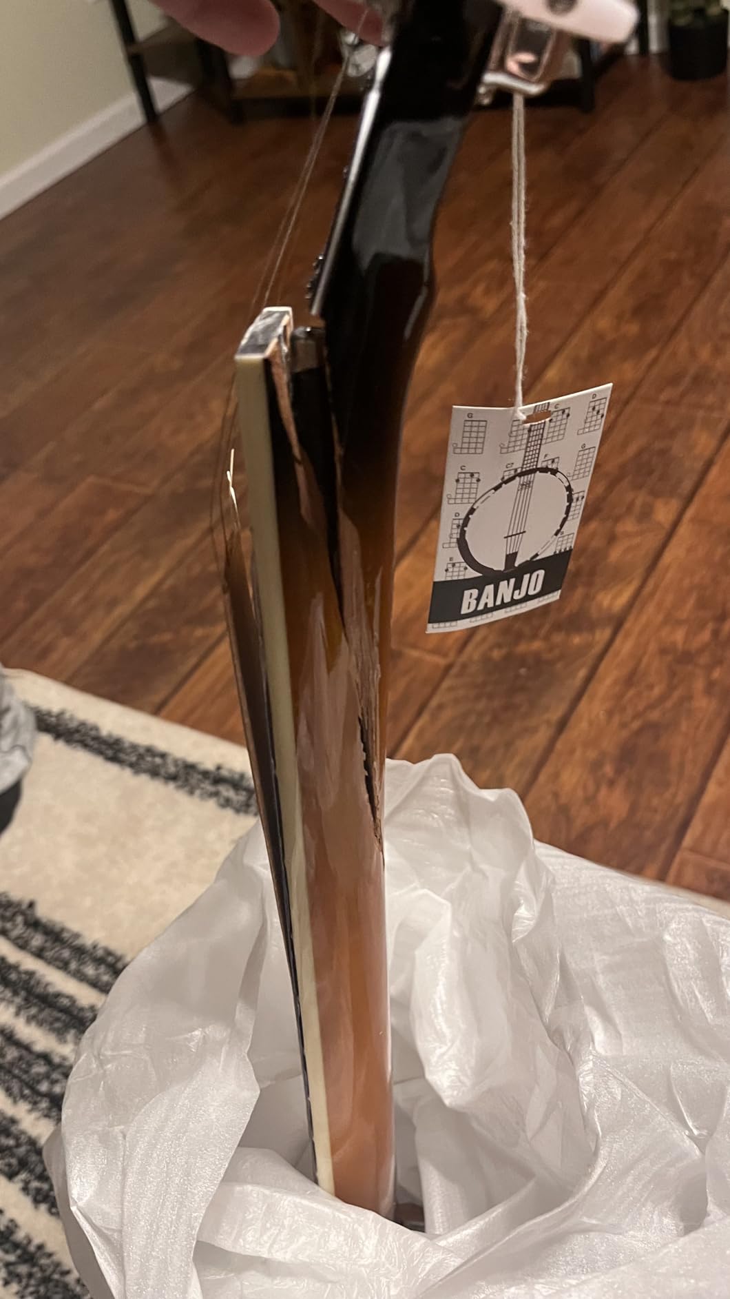 Kmise 5 String Beginner Banjo 38 inch Full Size with Remo Head Closed Back customer photo 1