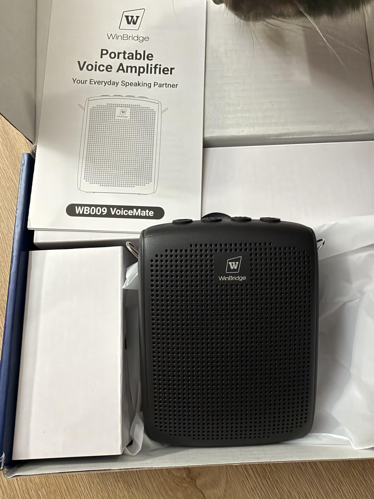 WinBridge Wireless Voice Amplifier with Microphone for Teachers,Tour Guides | Portable PA System with Wireless Handheld Mic, Bluetooth Speaker for Classroom, Public Speaking & Outdoor Events WB009 customer photo 2