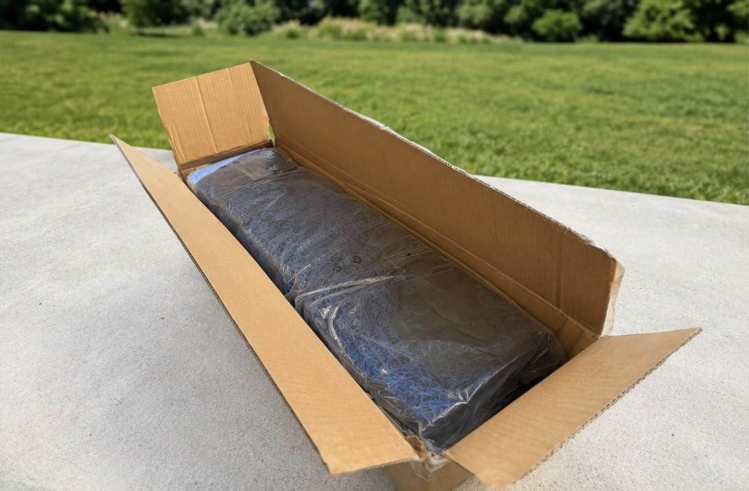 Portable 22ft x 12ft x 8ft Baseball & Softball Batting Cage - Easy to Install Hitting Cage with Pitching Machine Hole, 3-Ply Blue Netting, 14mm Fiberglass Poles, Secure Steel Frame & Carry Bag Include customer photo 2