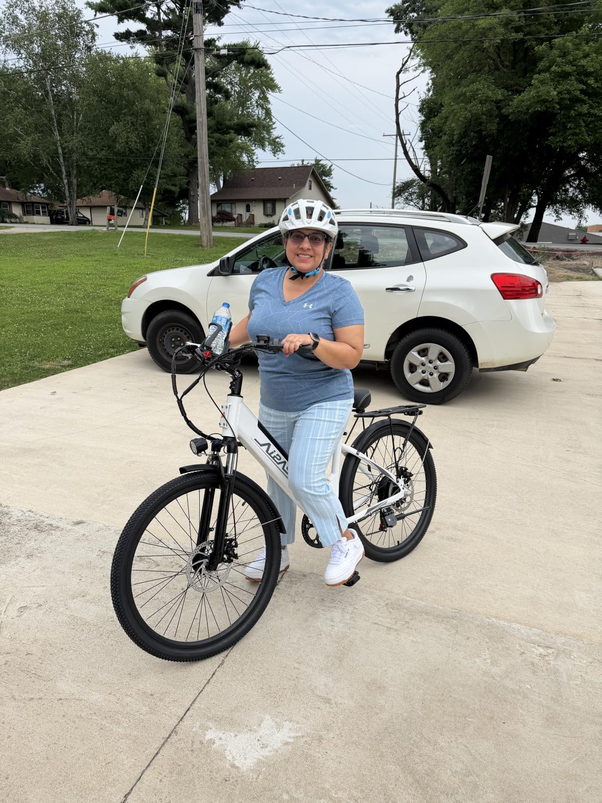 Aipas C1 Electric Bike with 1100W Peak Motor, 62 Miles Long Range Commuter Ebike for Adults, 26