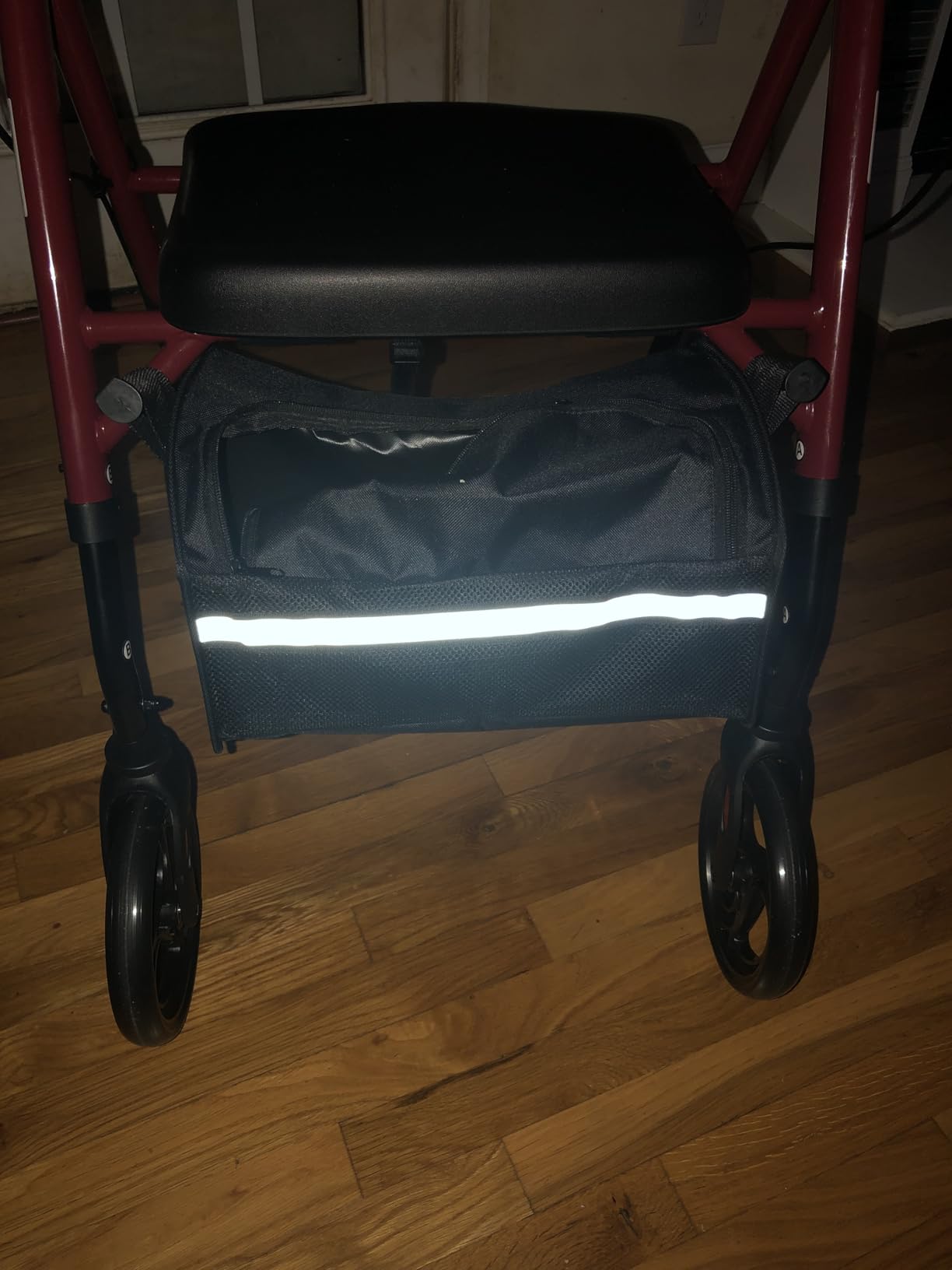 VOCIC Walkers for Seniors, Z21 Rollator Walker with Seat Supports 350lb, 8