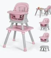 Kinder King 8 in 1 Baby High Chair for Babies and Toddlers, Booster Chair | Coverts to Dining Booster/Kids Table & Chair Set/Toddler Building Block Table/Kids Stool, Removable Tray, Double Seat Cover customer photo 2