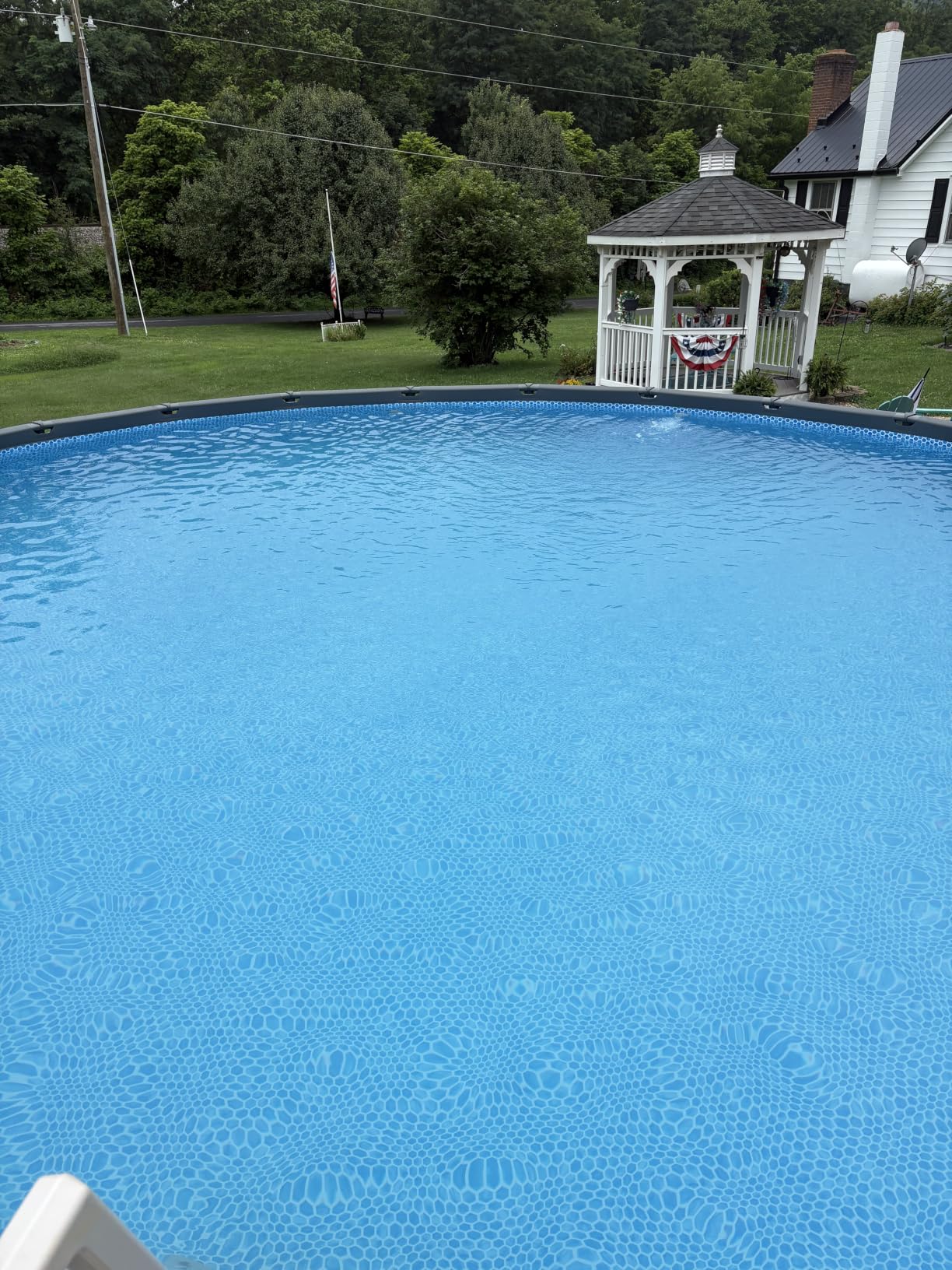 INTEX Ultra XTR 18ft x 52in Round Above Ground Swimming Pool Set w/Pump | 26329EP - 2100 GPH Sand Filter Pump, Ladder, Pool Cover & Ground Cloth Included - Strong Galvanized Steel Frame customer photo 2