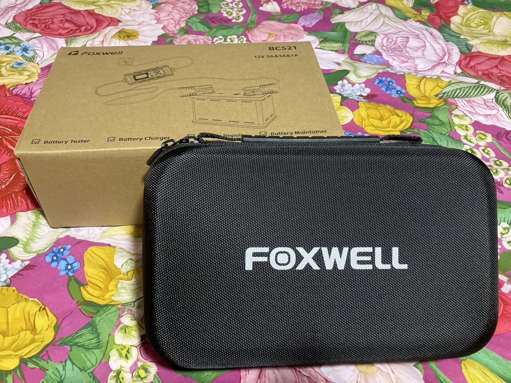 FOXWELL BC521 2-in-1 Battery Charger & Tester, Test Before Charging 12V 5A | Test Car Battery Health, Cranking and Alternator Output, 8-Stage Charging, Pulse Repair or Battery Maintenance customer photo 2