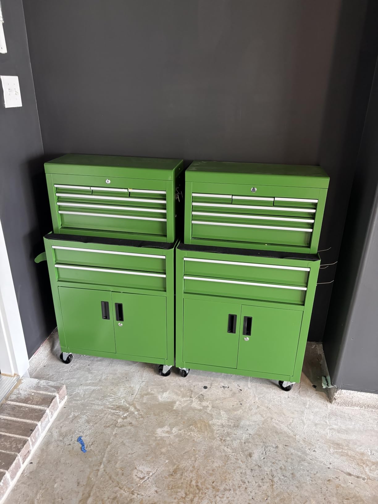 8-Drawers Rolling Tool Chest, Assembled Tool Chest with Wheels, Detachable Top Tool Box, Tool Cabinet for Repair Room, Warehouse customer photo 1