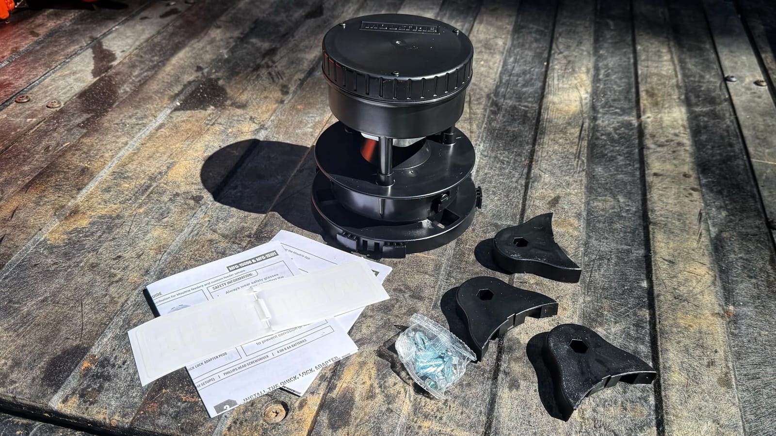 Moultrie All-in-One II Feeder Kit - Bluetooth App Control, Pairs with Edge 3 for Full Remote Access, Quick-Lock, MFG-15096 customer photo 1