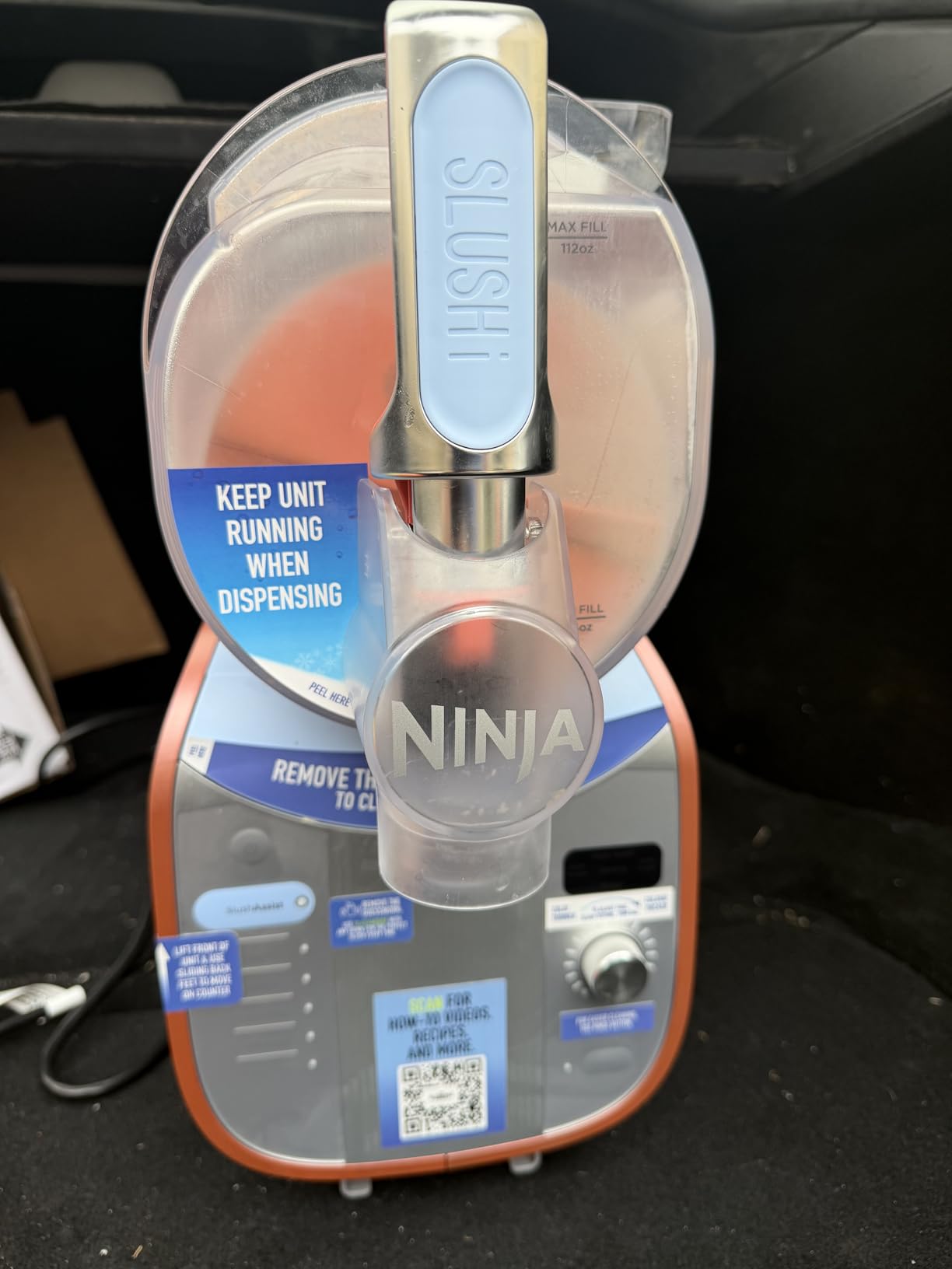 Ninja SLUSHi MAX Smart Frozen Drink Maker, 12+ Servings, Peach, FS605 customer photo 2