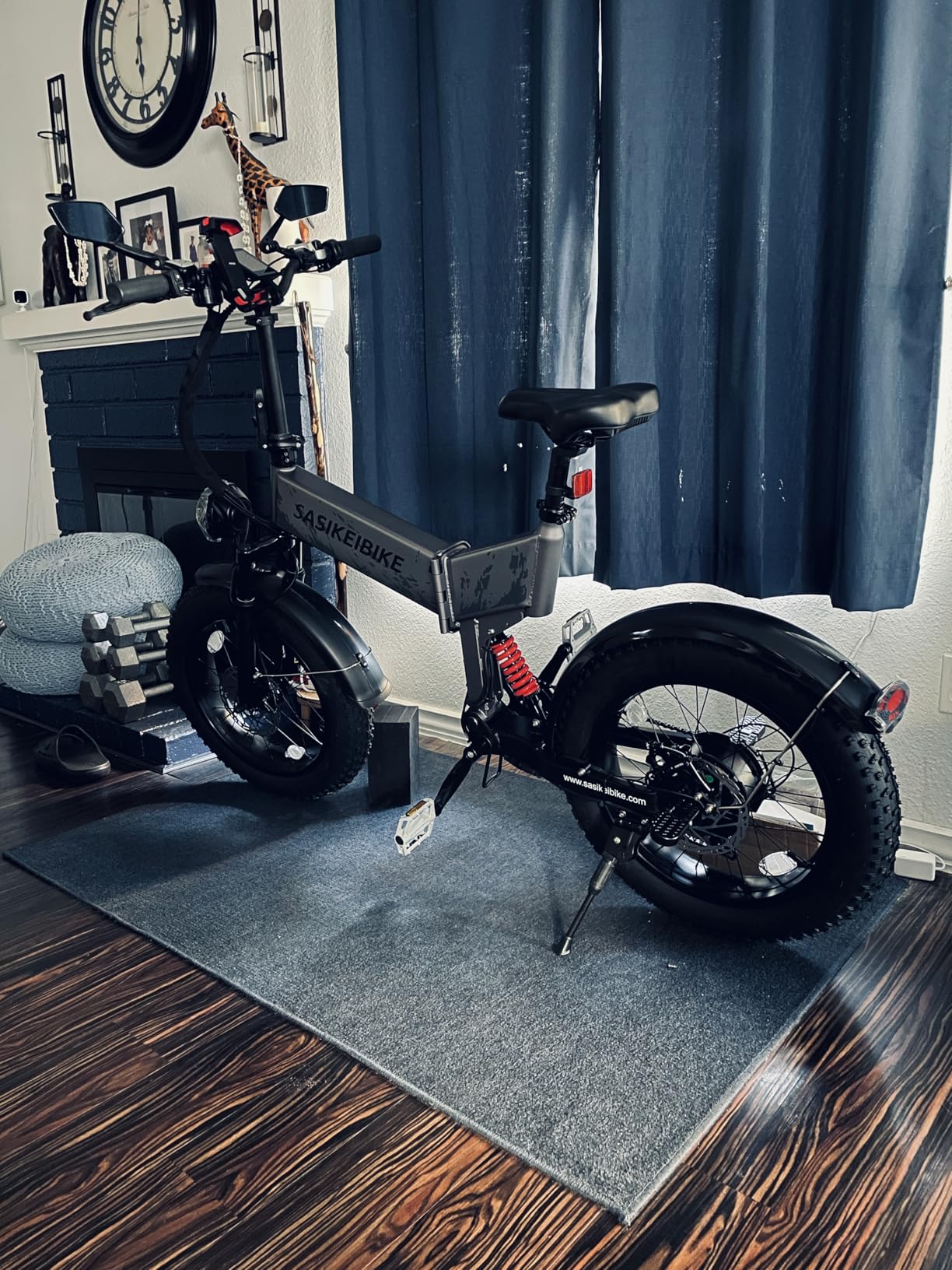 1500W Folding Electric Bike for Adult 52V20Ah Battery 20x4inch Ebike | Foldable Front & Rear Fork Suspension Ebike for Commuter&Mountain, Removable Battery E-bike, 70mile Range Electric Bicycle customer photo 1