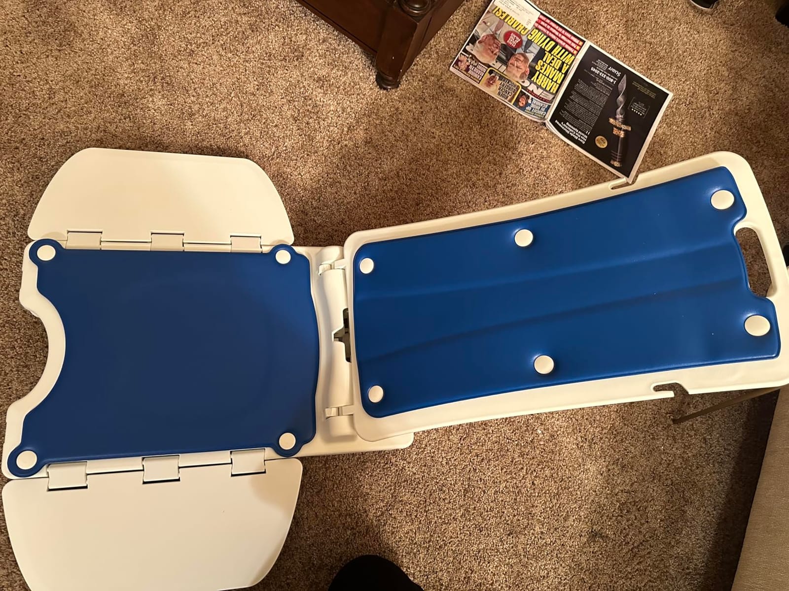 PERLECARE Electric Chair Lift, 308 lbs Capacity, Floor Lift for Elderly Falls, IP68 Waterproof Bath Lift for Tub, Foldable & Rechargeable Design, Remote Control, for Fall Recovery & Home Care customer photo 2