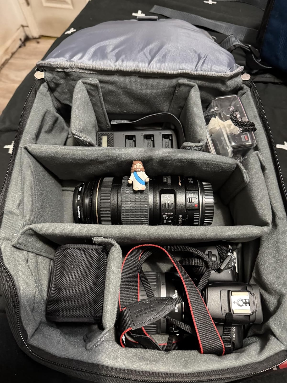 K&F CONCEPT Camera Backpack, Lightweight Camera Bag with Tripod Holder | Professional Bag for DSLR/SLR Mirrorless, with 14in Laptop Compartment & Rain Cover, Men & Women, for Sony Canon Nikon, B19 customer photo 1