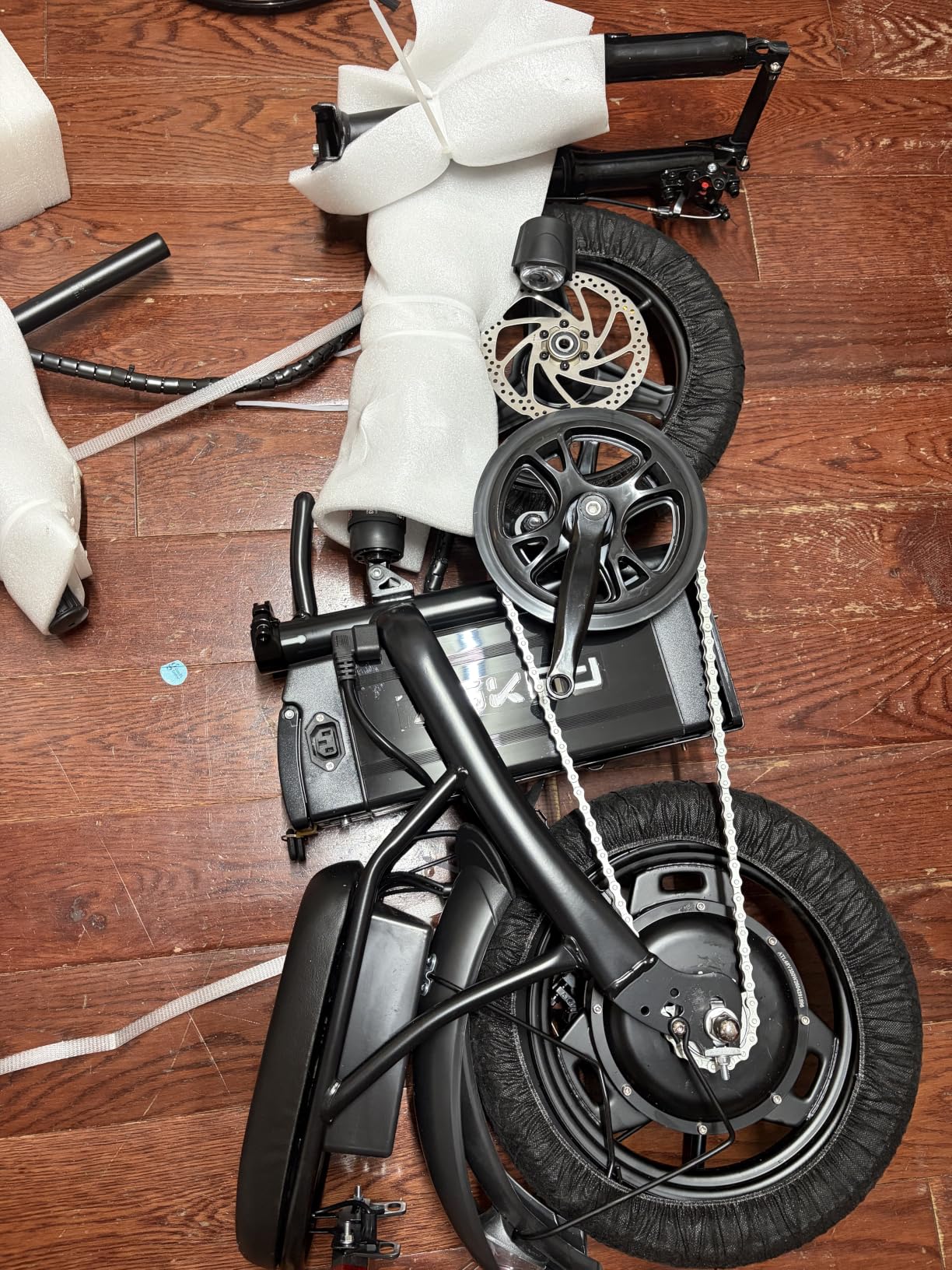 Foldable Electric Bike for Adults and Teens, 740W Peak Motor Ebike, 48V 10/20AH Removable Battery, 30-60 Miles PAS Range, Folding E-Bike, 14 Inch Mini Electric Bicycle for Daily Commuting customer photo 2