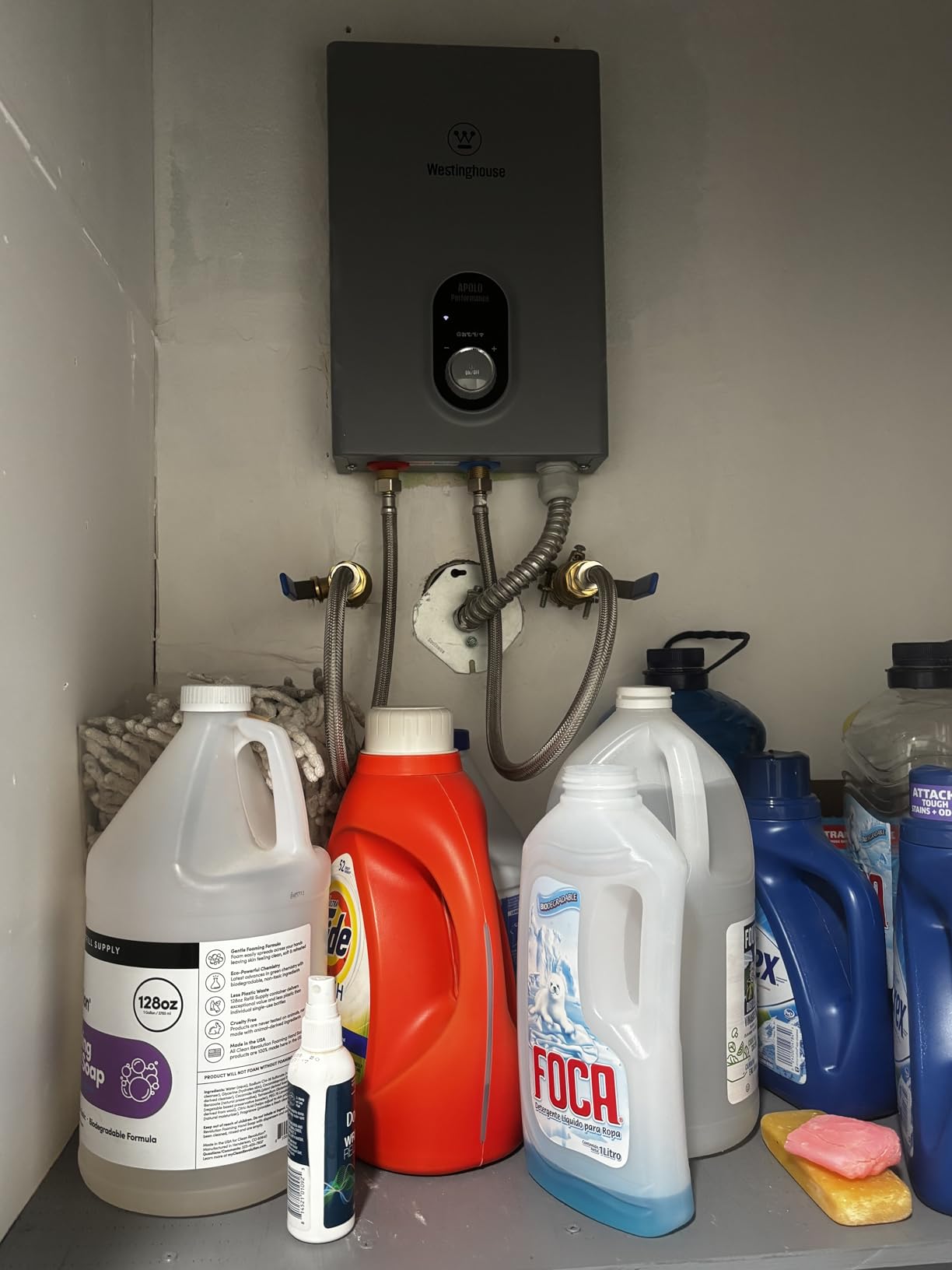Westinghouse Tankless Water Heater Electric 14kW 240V, Instant On-Demand Hot Water, Smart WiFi, Compatible with Alexa & Google Home, ETL Certified IPX4, Space-Saving, Gray (APOLO-2.0 Upgrade) customer photo 2